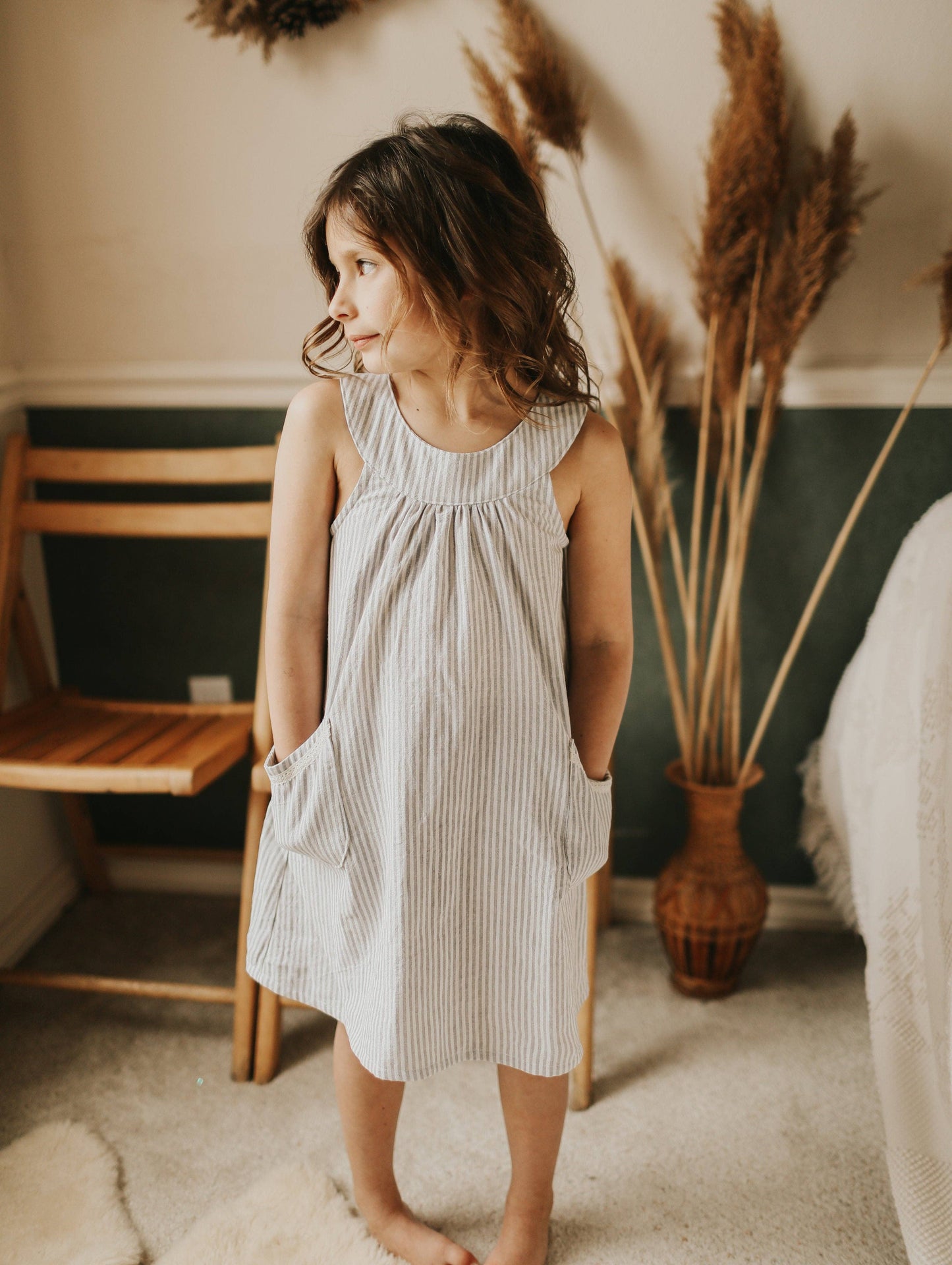Tate & Adele - Yoke Dress with pockets