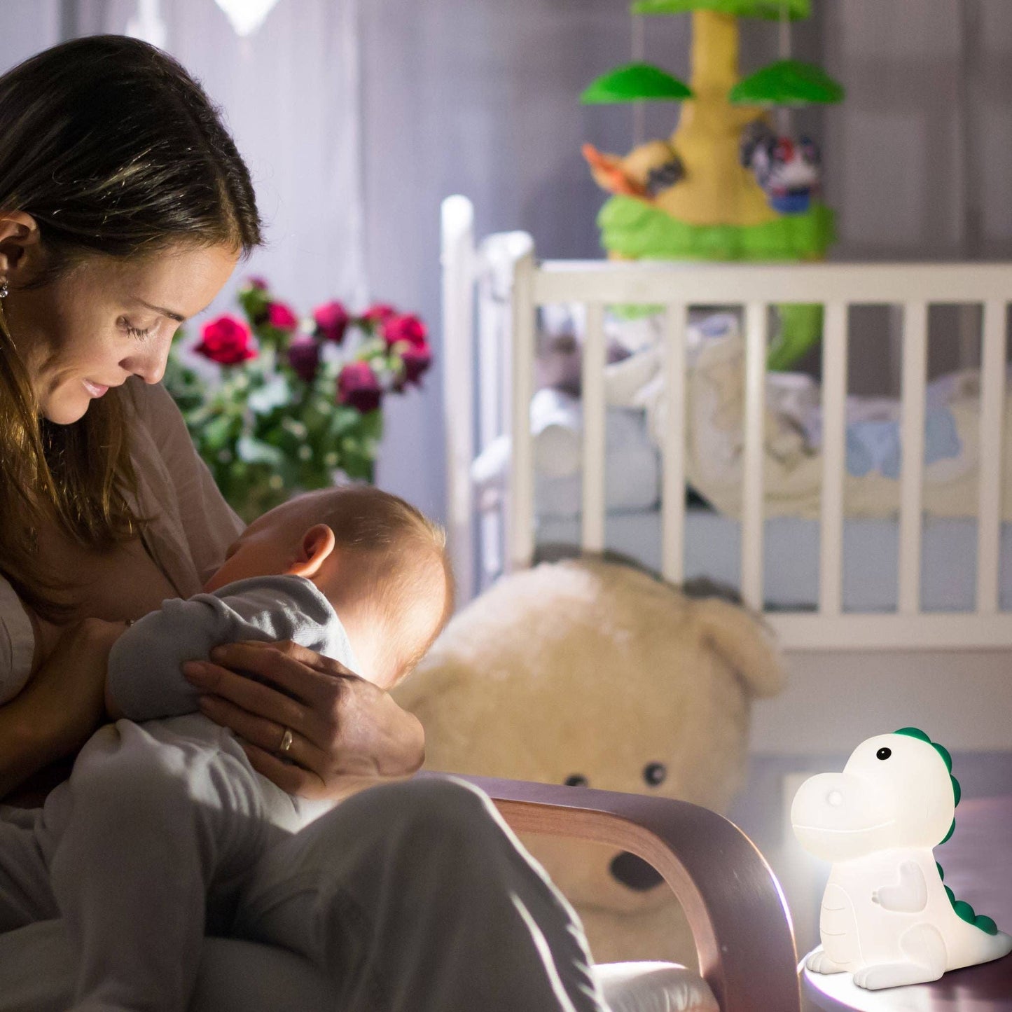 Zoe Sage - Dinosaur LED Night Light USB Rechargeable Animal Touch Control Lamp
