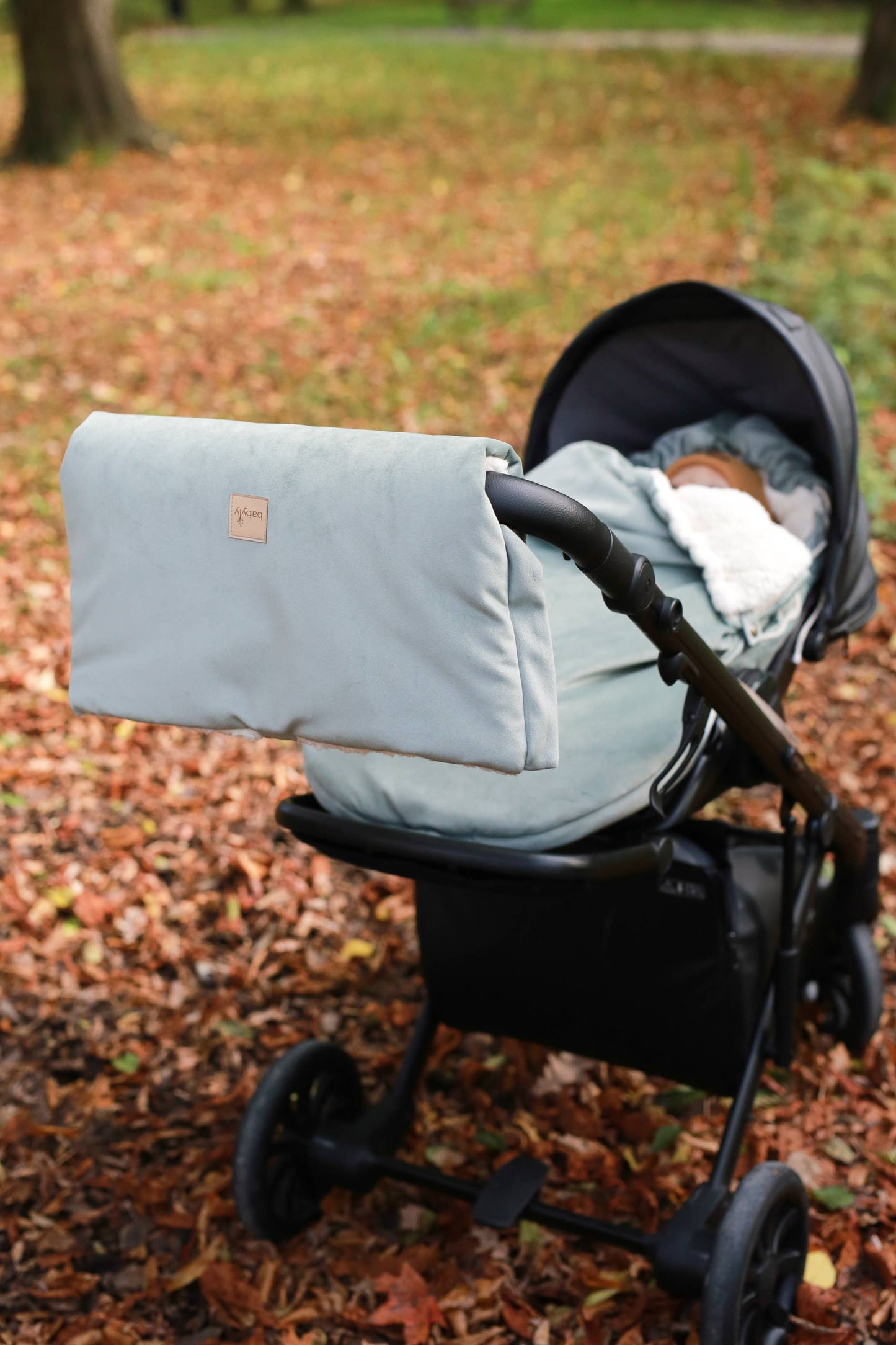 BABYLY - Waterproof velvet muff (hand warmer)/ stroller gloves