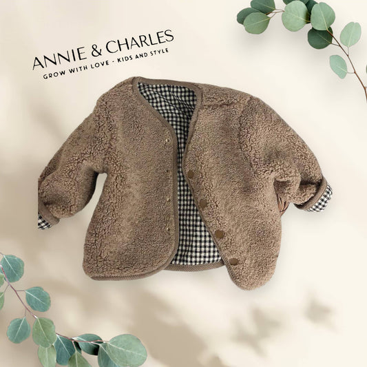 Annie & Charles - Annie & Charles® fluffy reversible jacket