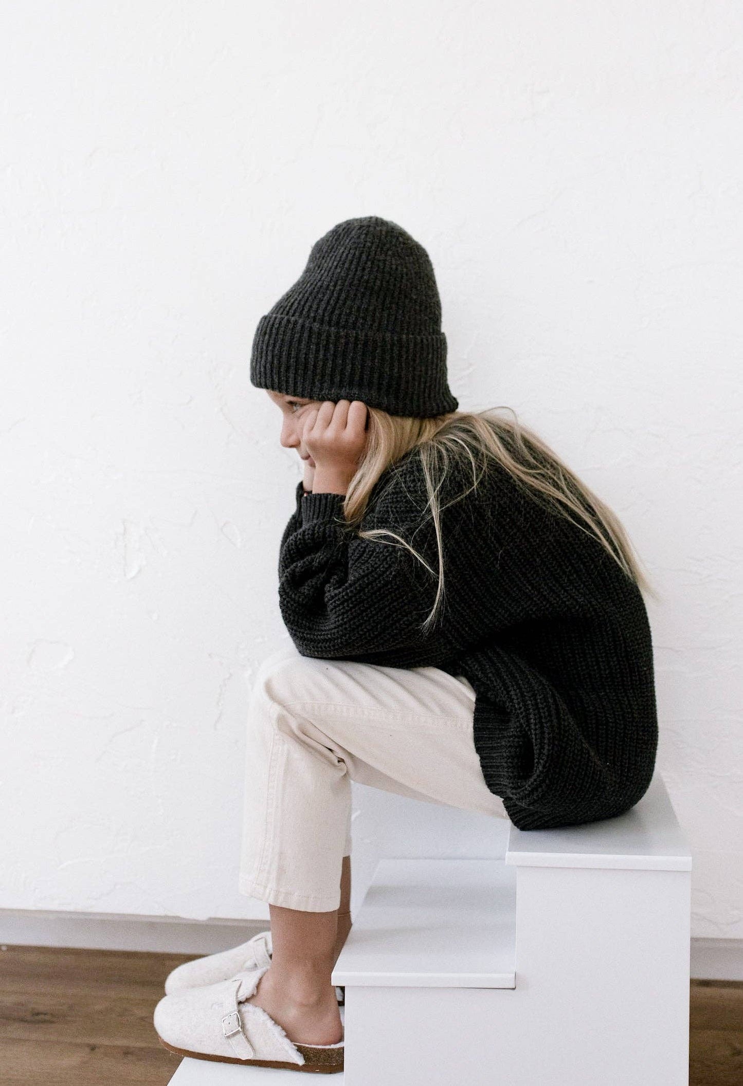 Oat Children - ‘Obsidian’ Chunky Knit Sweater
