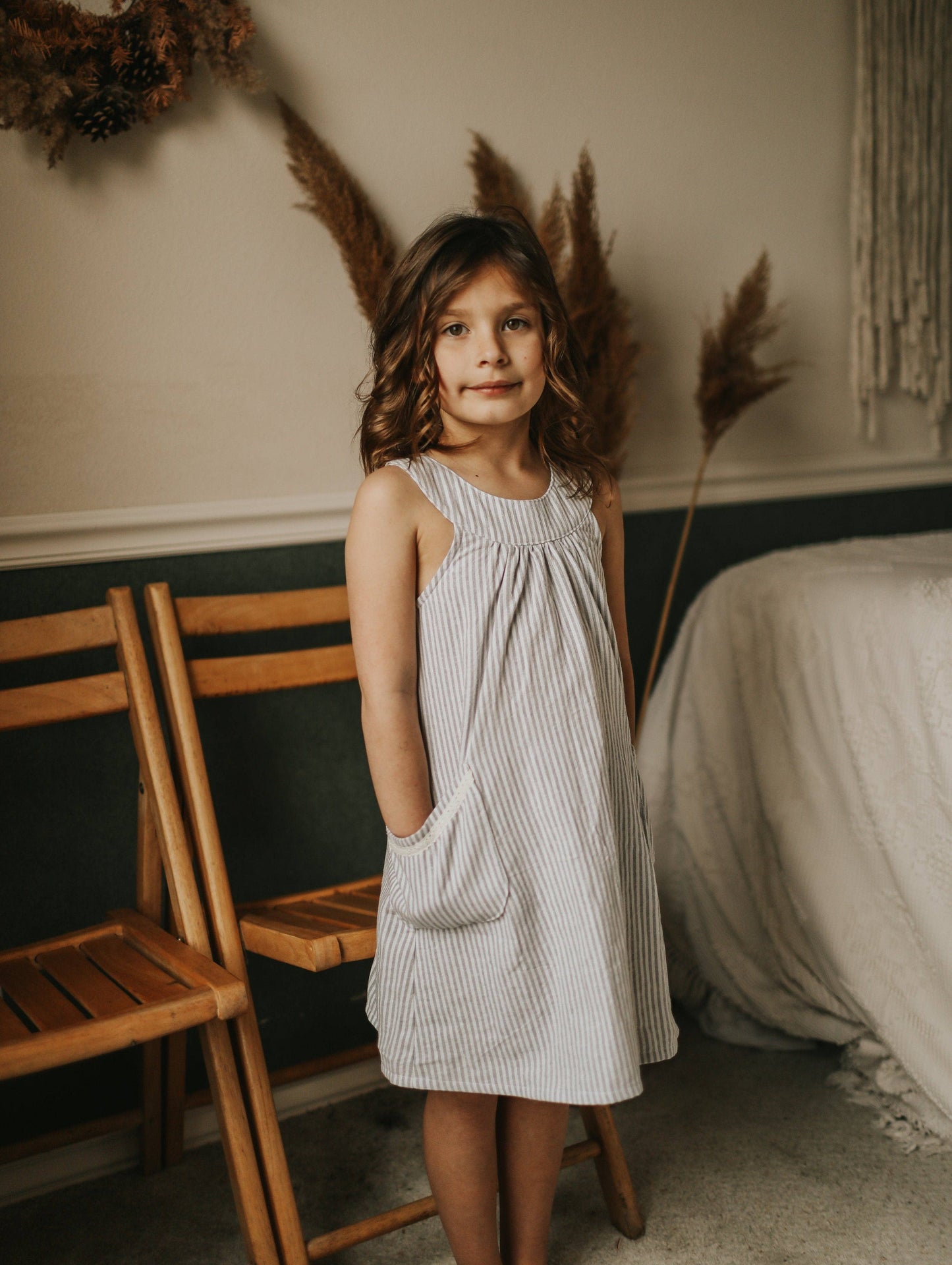 Tate & Adele - Yoke Dress with pockets