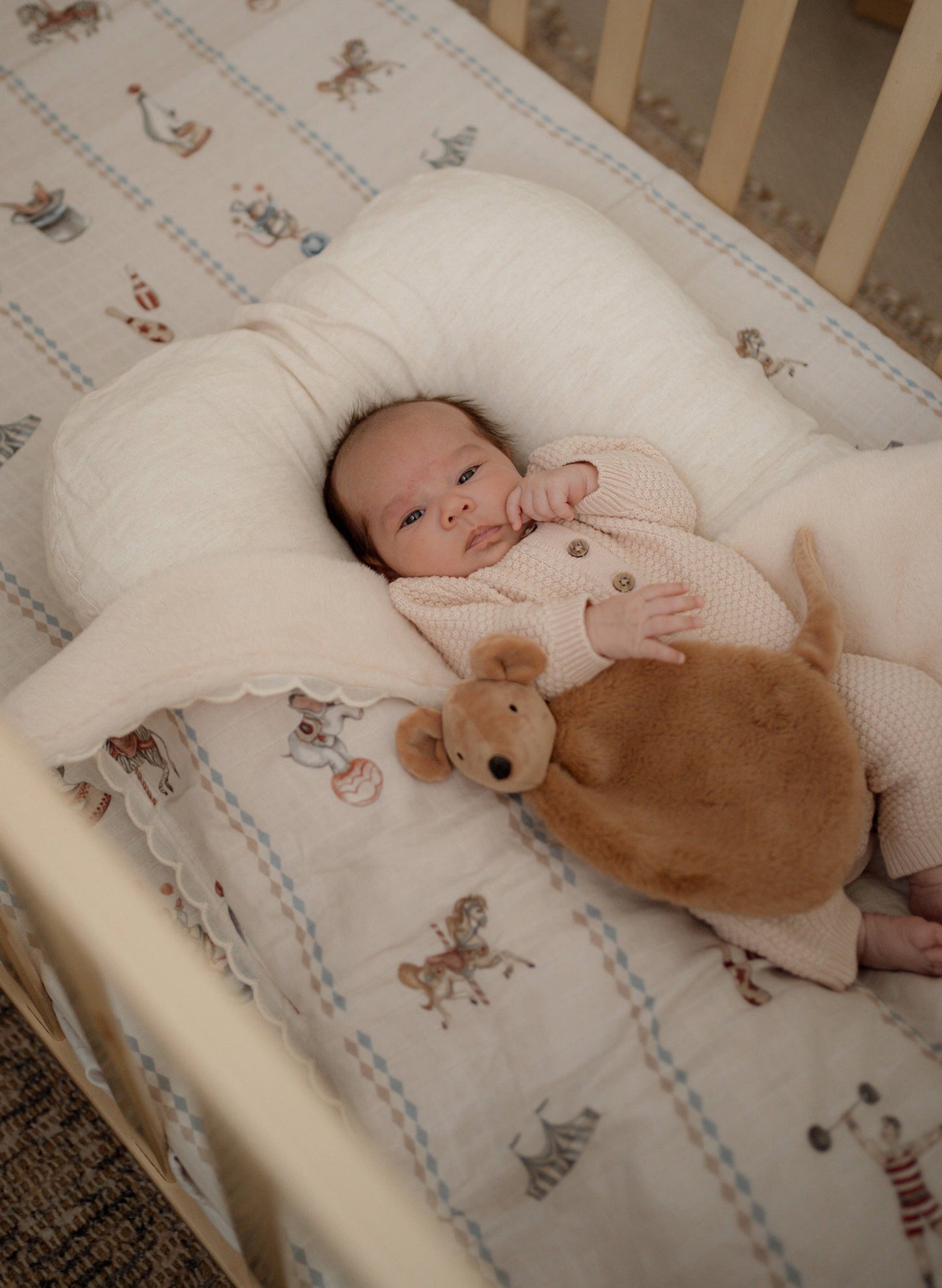 Pop Ya Tot - Le Cirque Fur Lined Cot Blanket