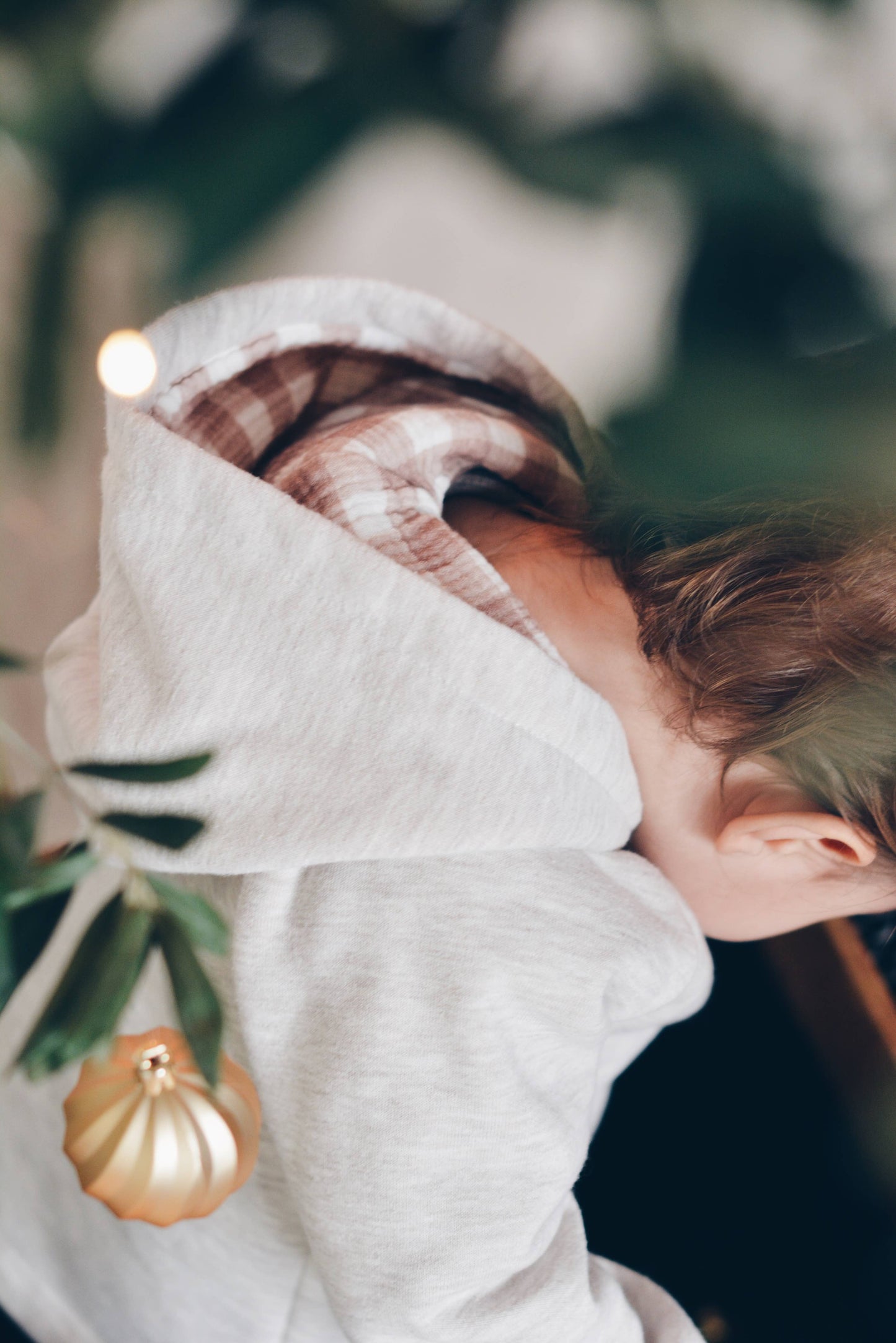 Eli & Nev - Baby / Kids Raglan Sleeve Beige Hoodie Printed Hood OEKO-TEX