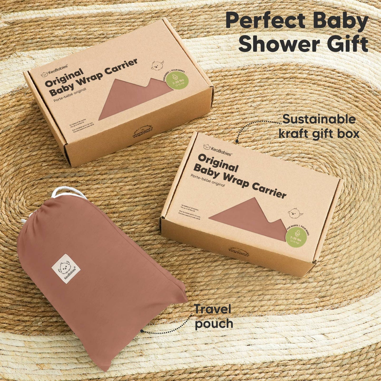 KeaBabies - KeaBabies Original Baby Wrap Carrier