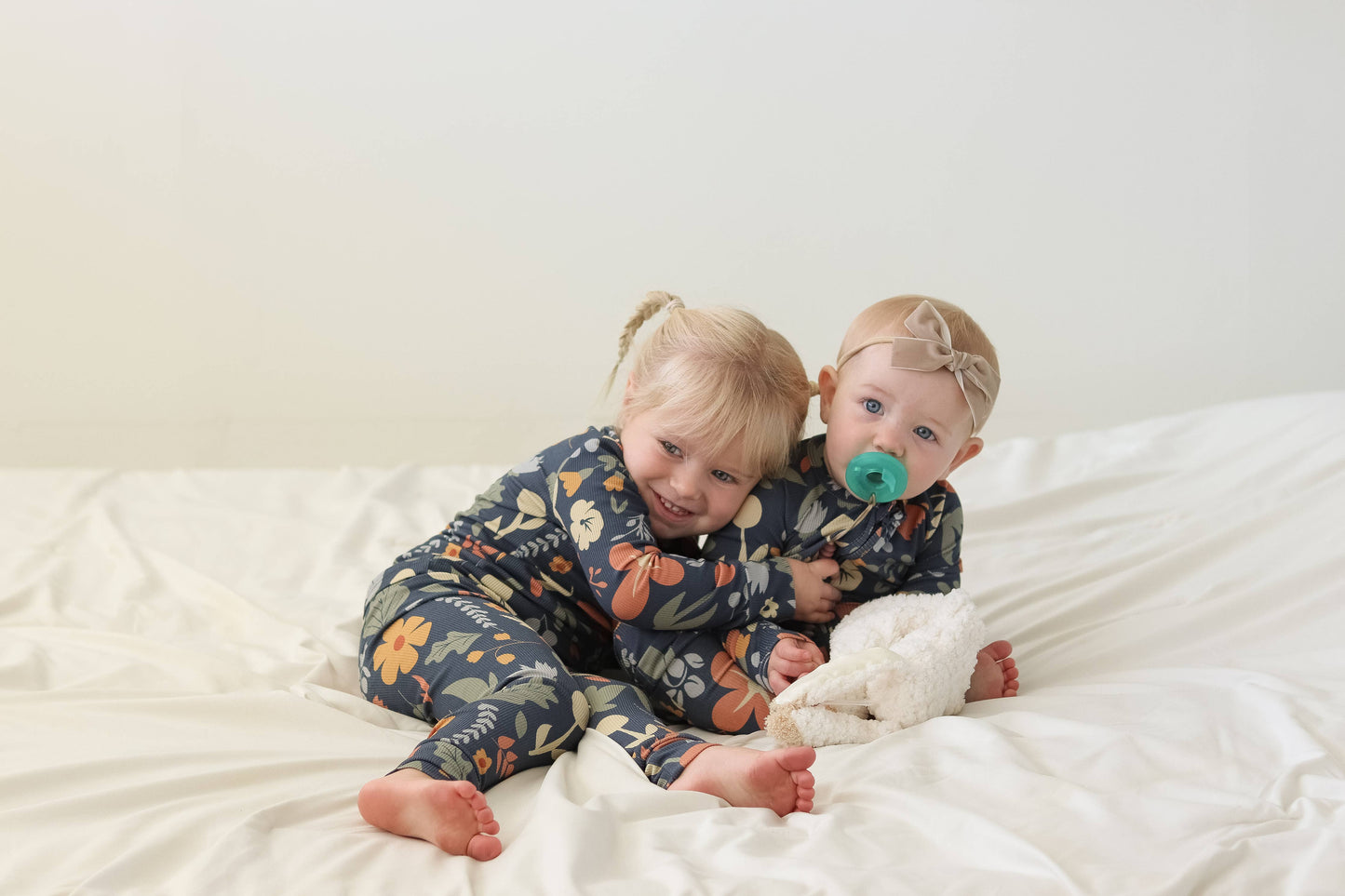 Honeycomb Goods - Dark Floral Two-Piece Pajamas