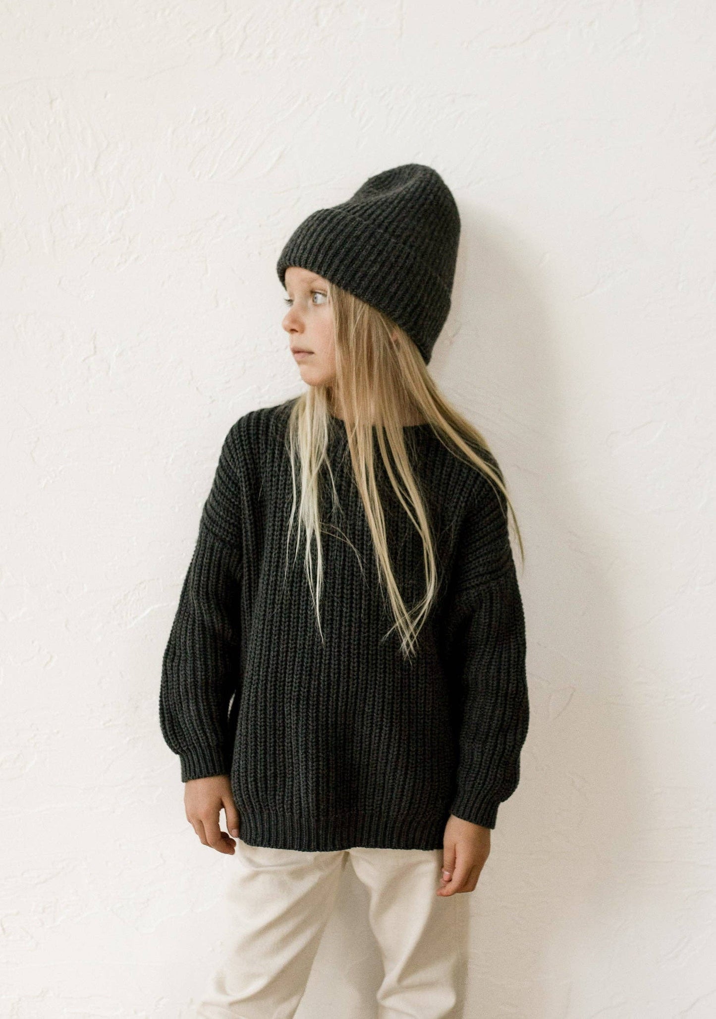Oat Children - ‘Obsidian’ Chunky Knit Sweater