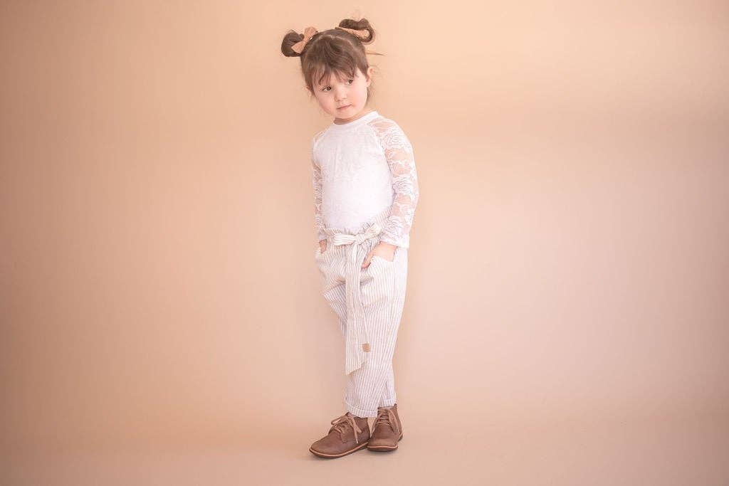Tate & Adele - Paper bag waist Pant with tie