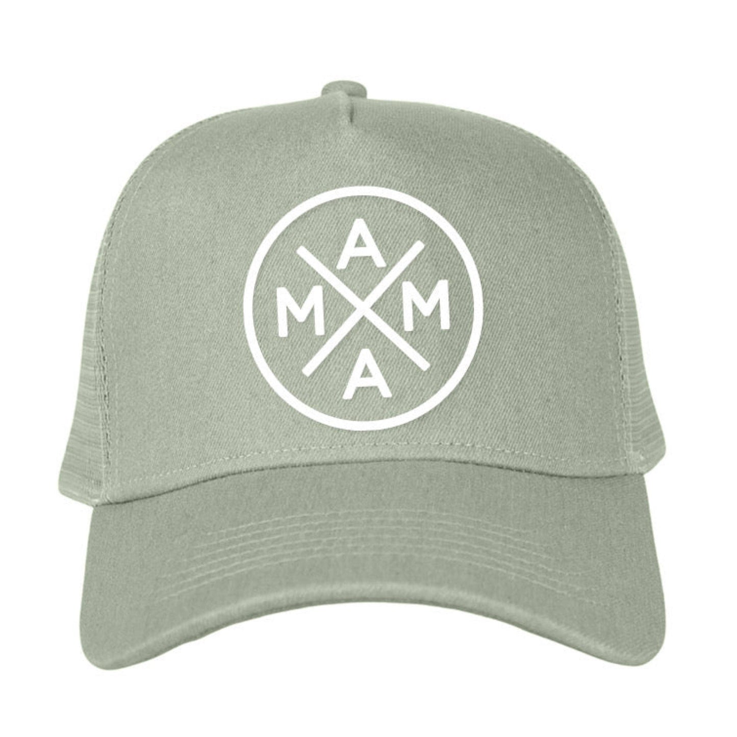 The Mama X™ Brand - Mama X™ Premium Canvas Trucker Hat - Sage