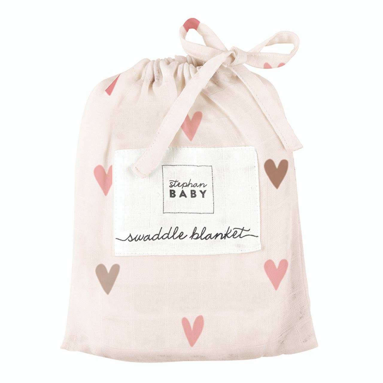 Stephan Baby by Creative Brands - Swaddle Blanket - Hearts