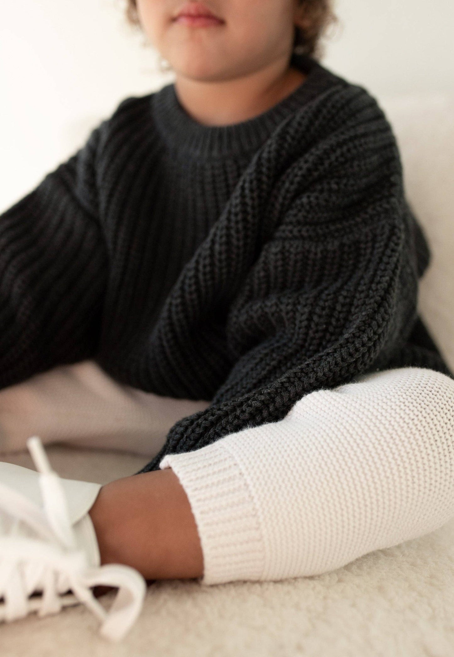 Oat Children - ‘Obsidian’ Chunky Knit Sweater