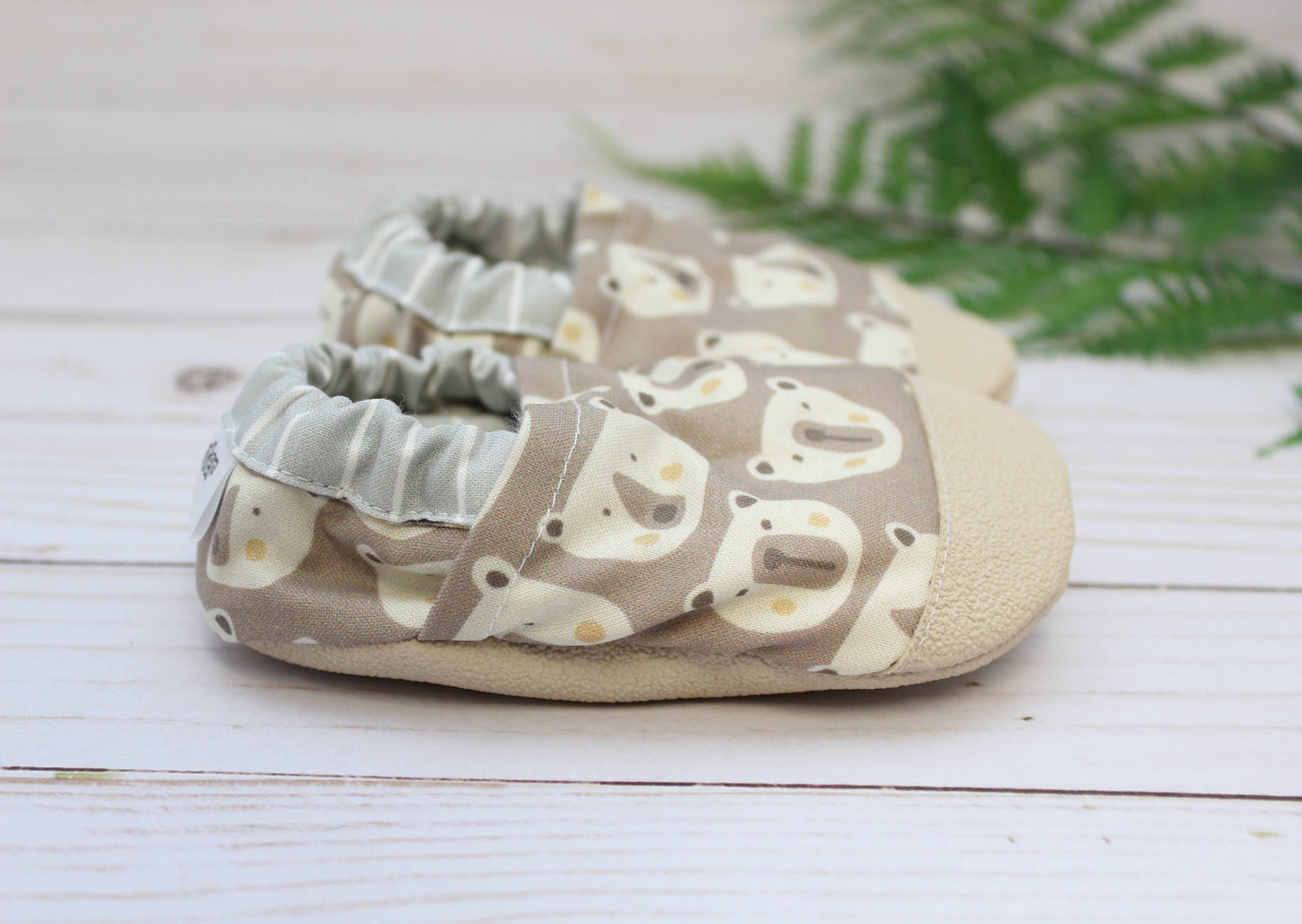 Scooter Booties - Beary Happy Baby Shoes 6-12m