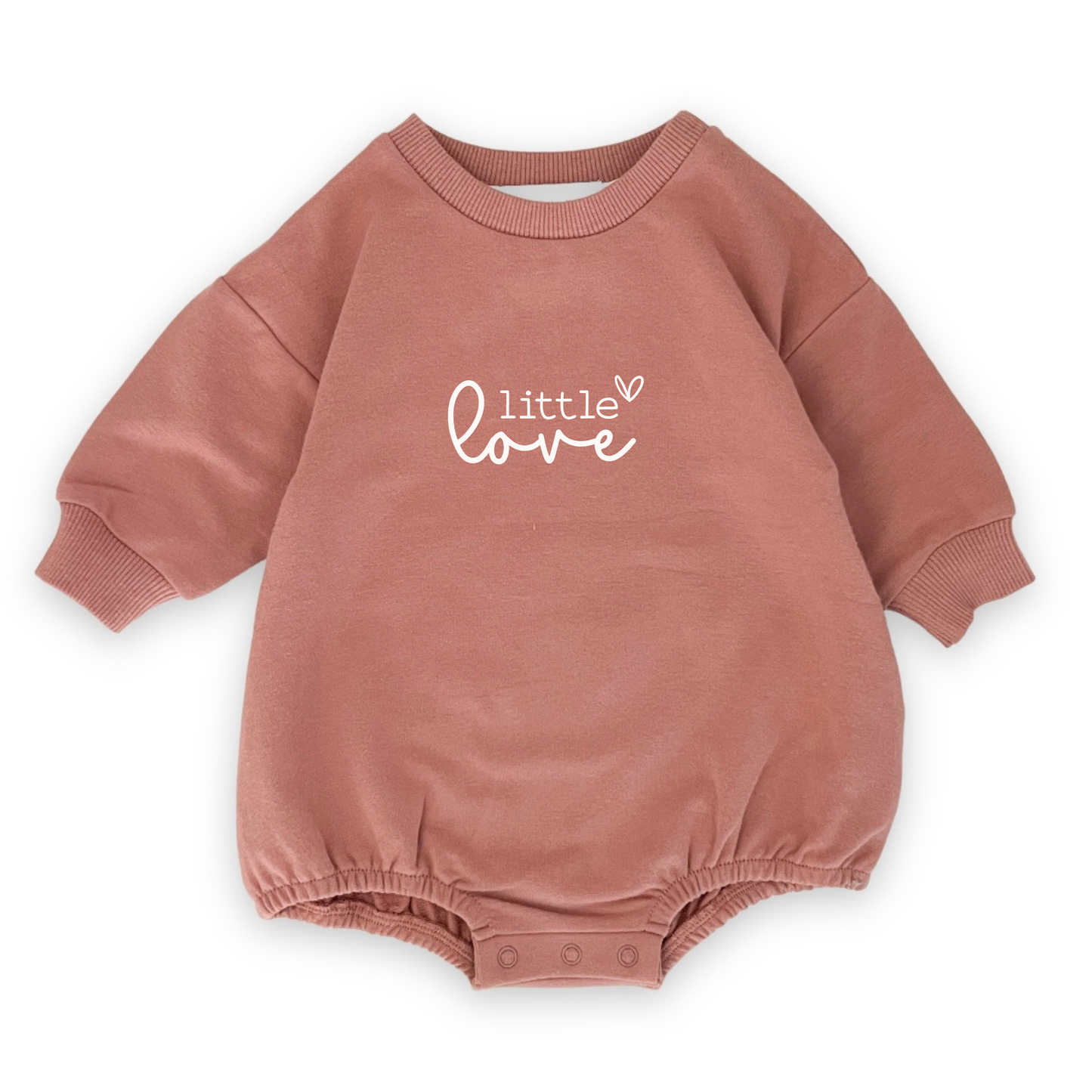 Emi Lei - Everyday Sweatshirt Romper - Clay | Little Love