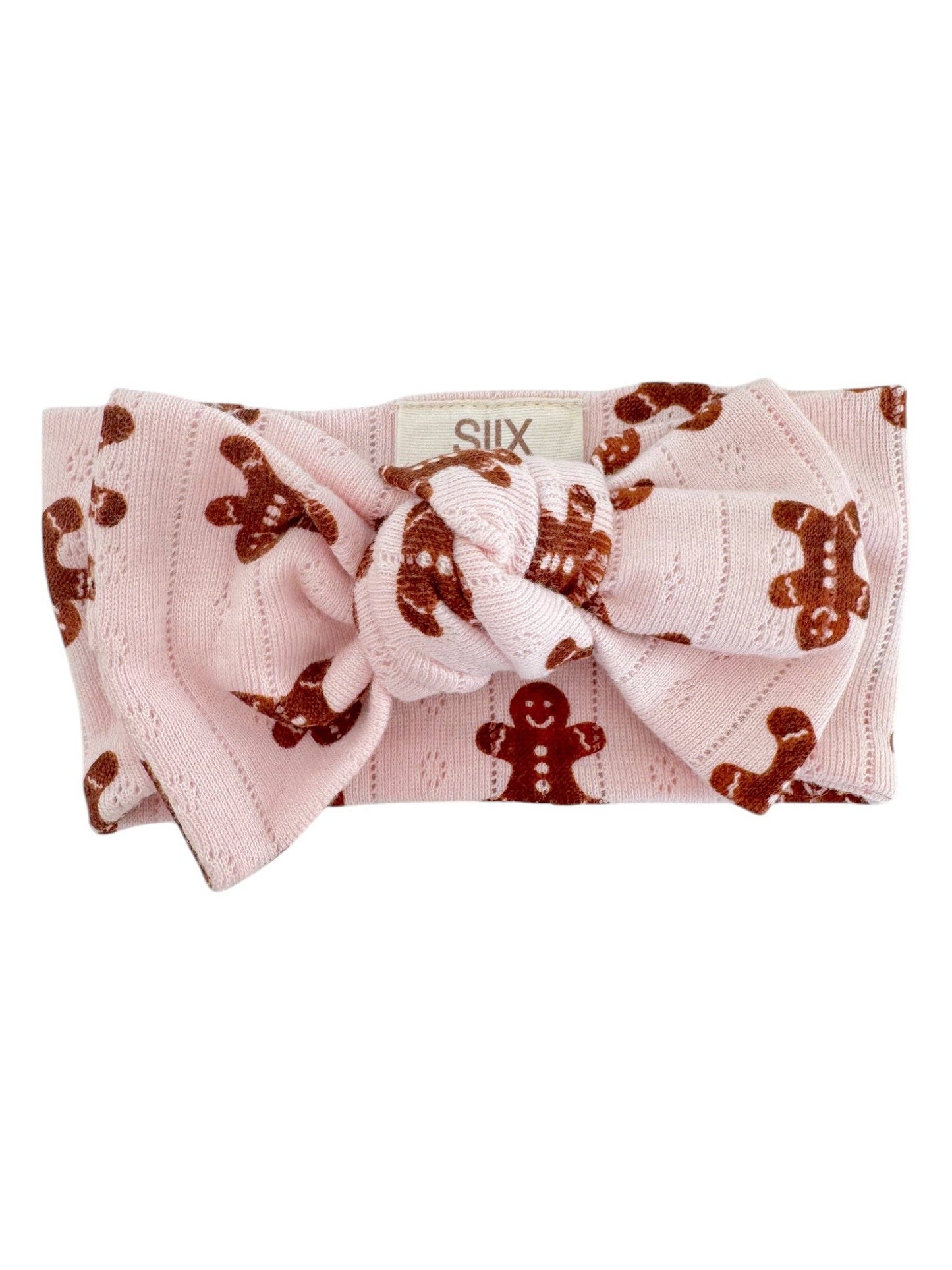 SIIX Collection - Blush Gingerbread / Organic Pointelle Bow