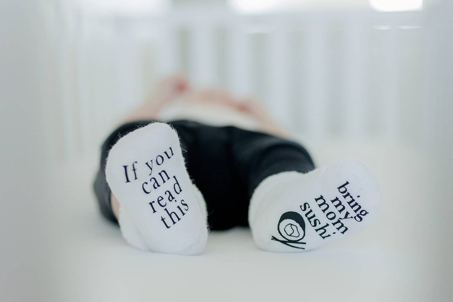 Dorothy’s Reason - If You Can Read This Bring my Mom Sushi Baby Socks | Food