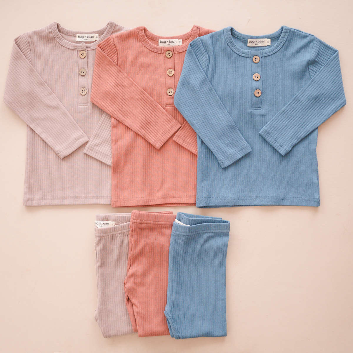 bug + bean kids - Organic Ribbed Cotton Legging