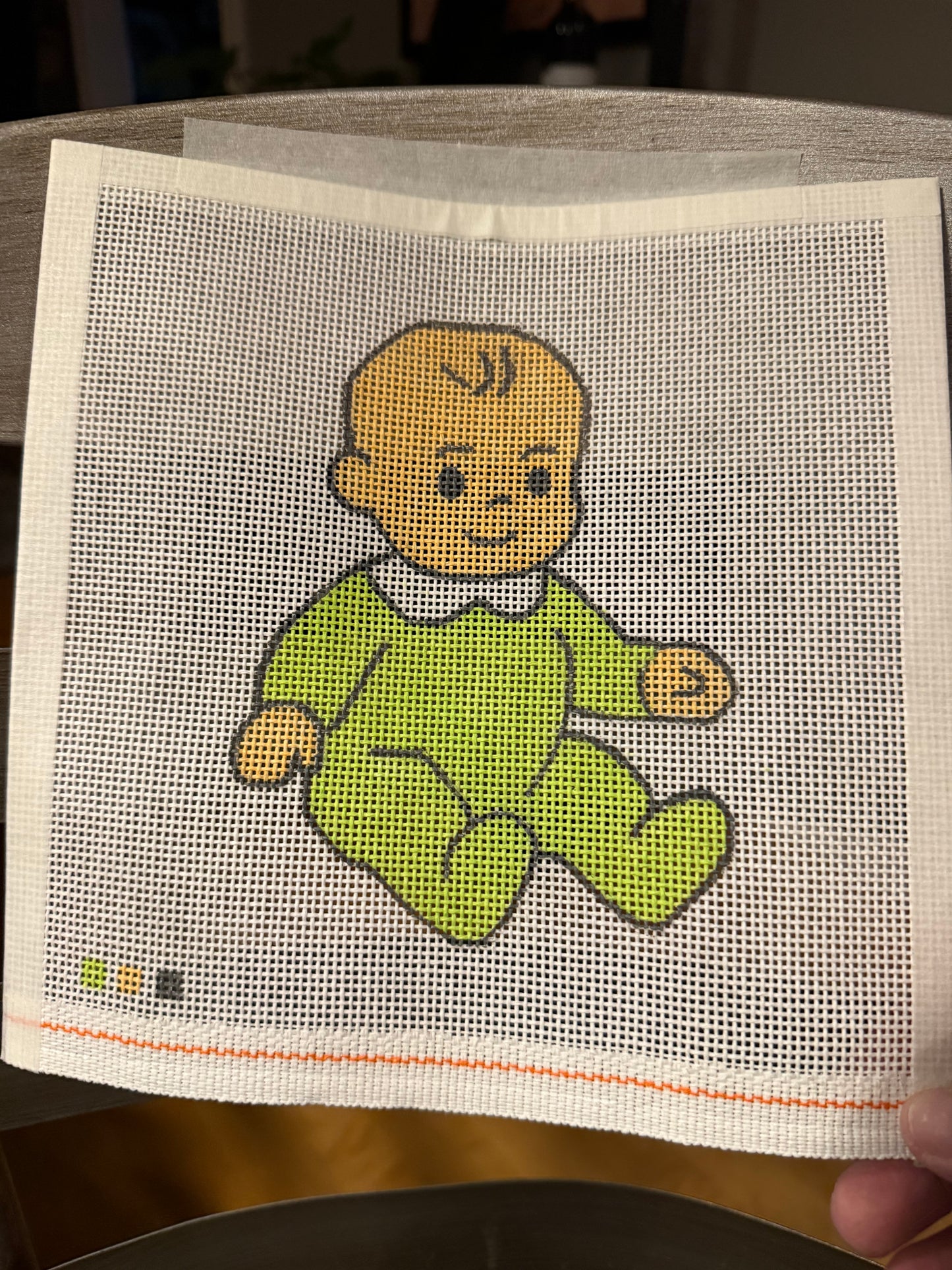 Marie Claire Custom Hand-Painted Canvas - Baby