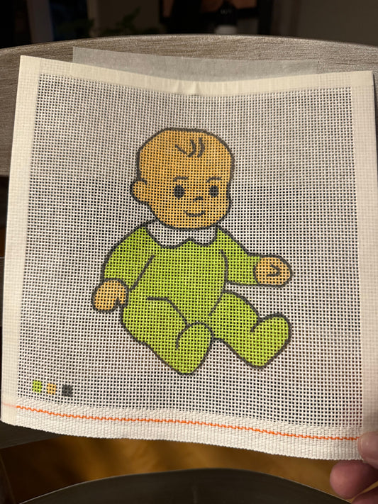 Marie Claire Custom Hand-Painted Canvas - Baby