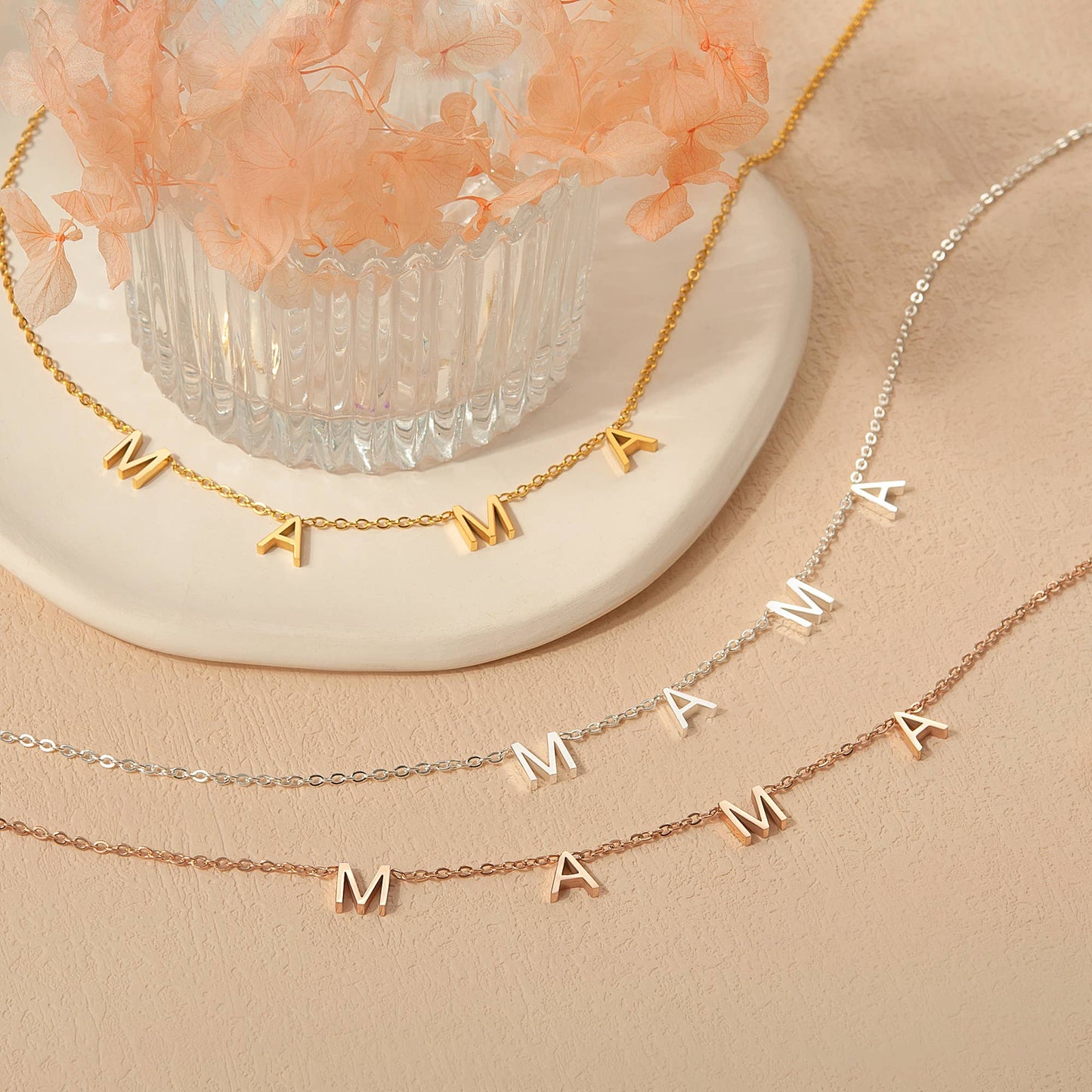 Anavia - Mama Letter Necklace Gift for Mom Jewelry