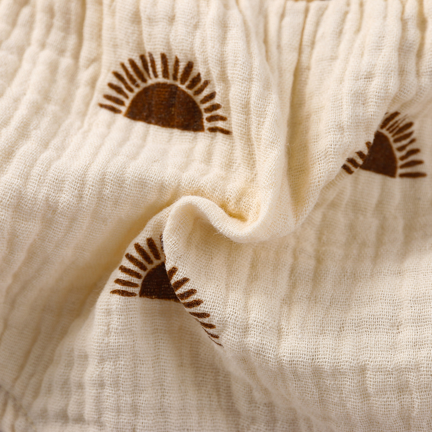 Annie & Charles - Annie & Charles® Rainbow organic cotton onesie: Cream