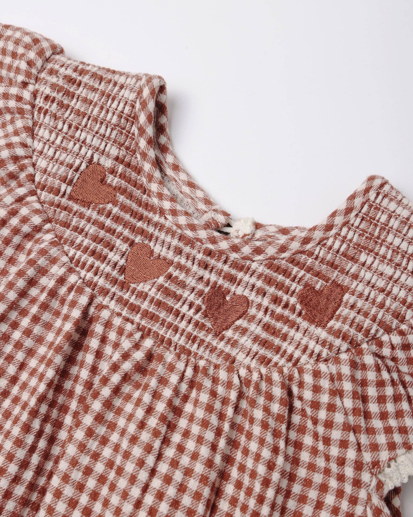 Quincy Mae - Lenore Romper || Red Gingham