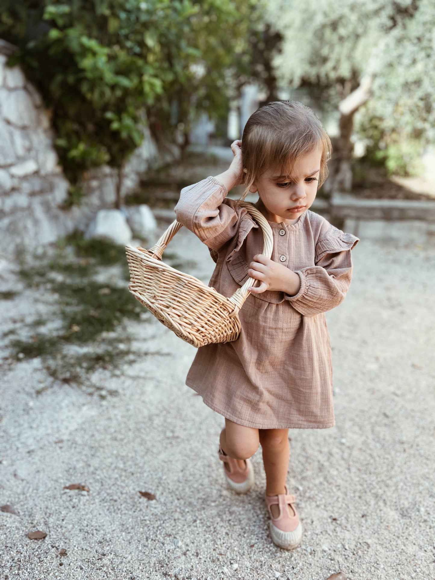 Eli & Nev - Baby / Kids Girl Muslin Long-Sleeves Dress 100% Cotton