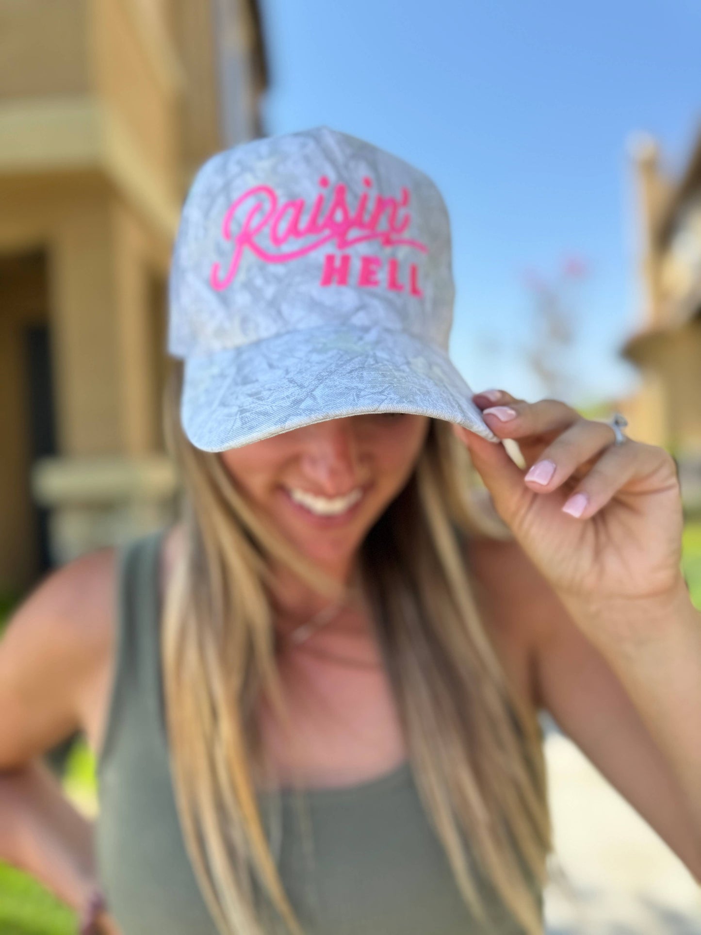 The Mama X™ Brand - Raisin’ Hell Camo Trucker