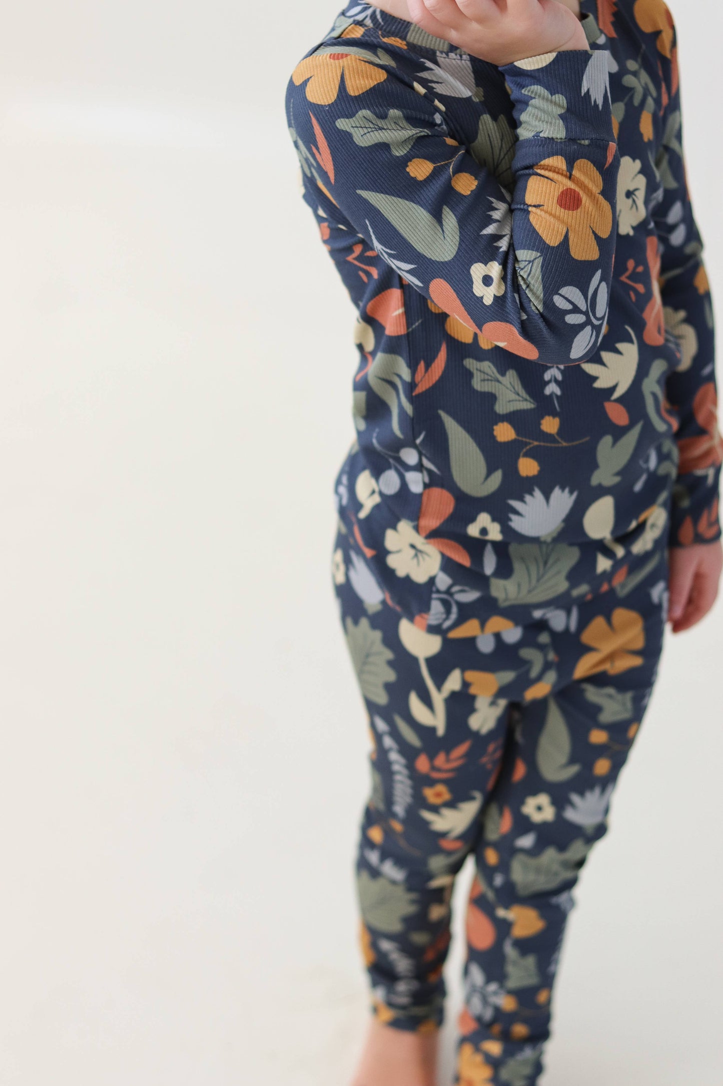 Honeycomb Goods - Dark Floral Two-Piece Pajamas