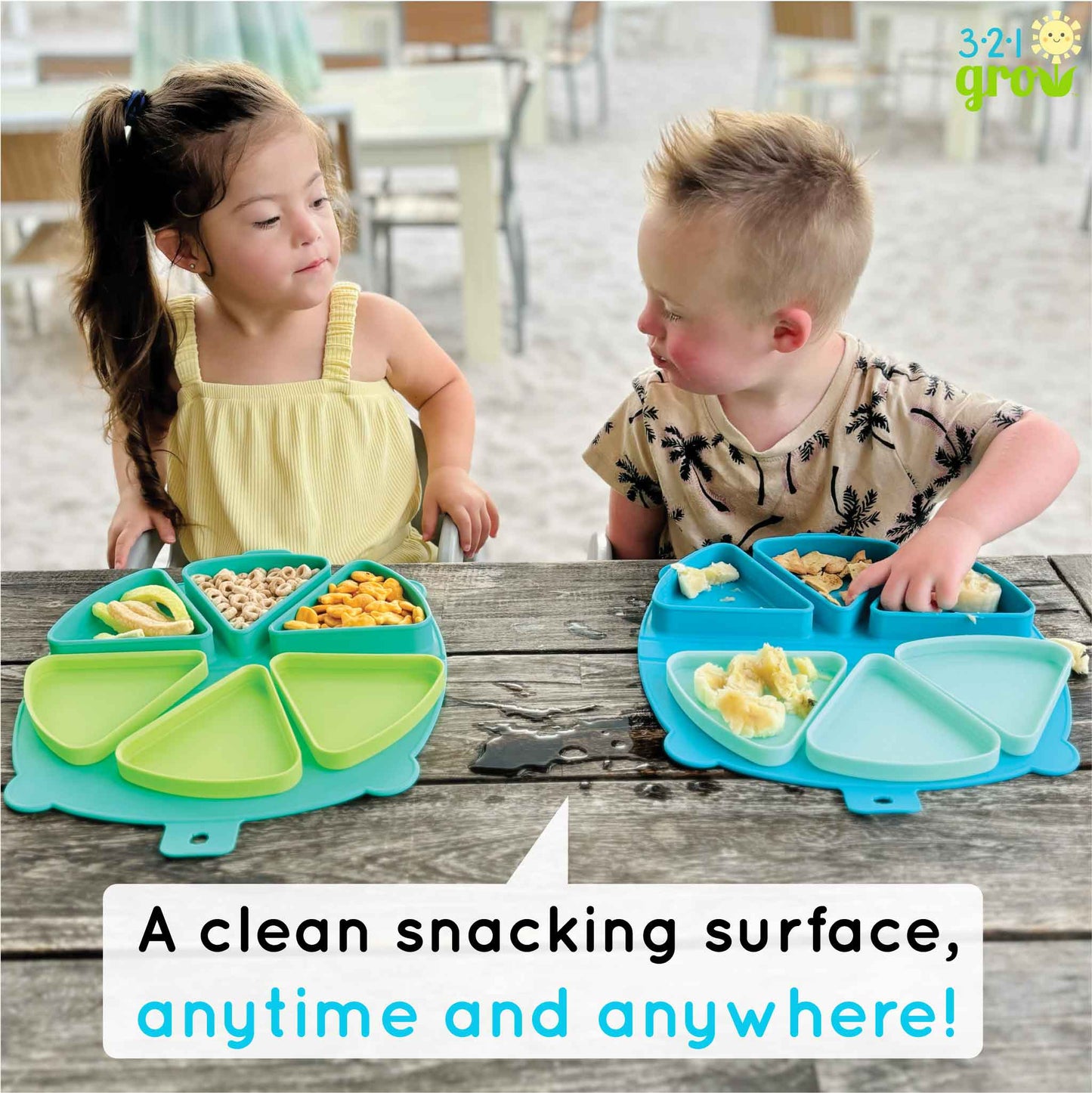 321 Grow - 321 Grow On-the-Go Silicone Snack Mat - Watermelon
