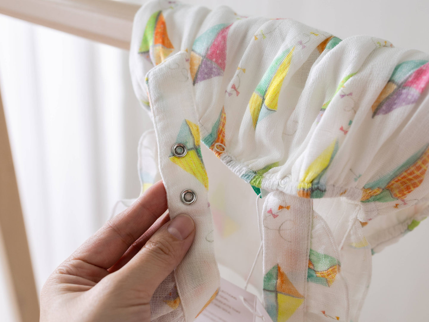 Nola Tawk - Reach for the Sky Organic Muslin Bubble Romper