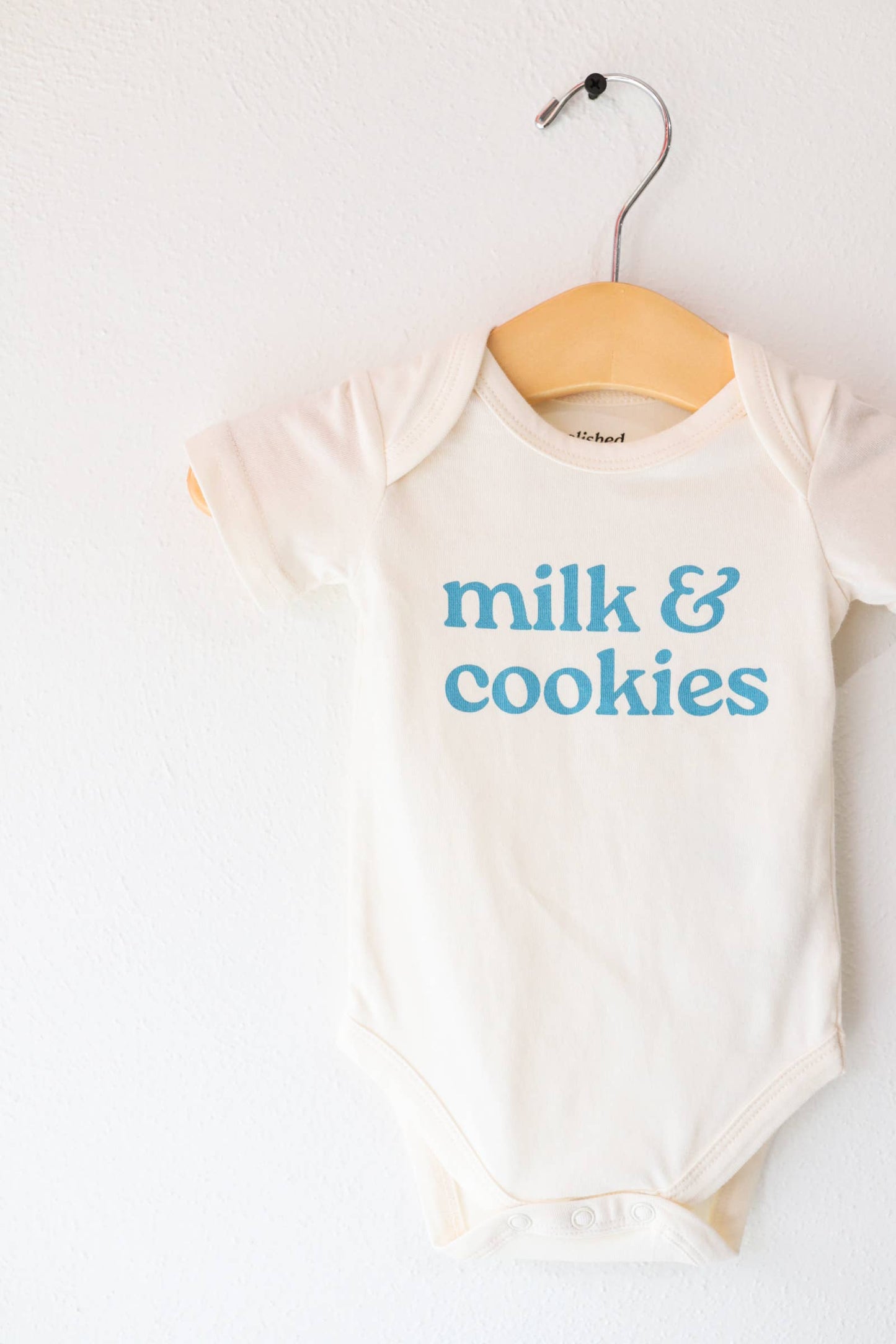 Polished Prints - Milk Cookies baby onesie