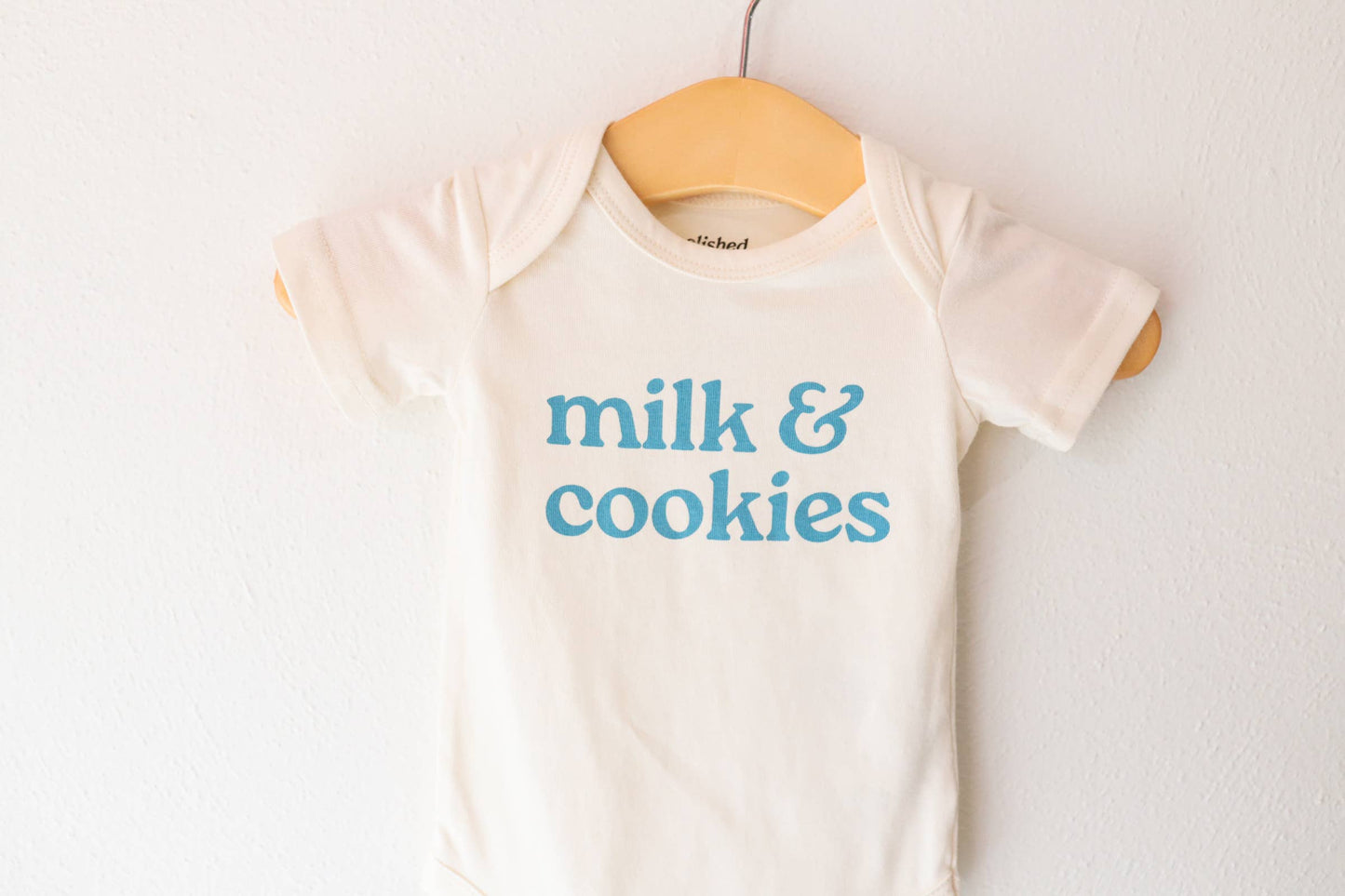 Polished Prints - Milk Cookies baby onesie