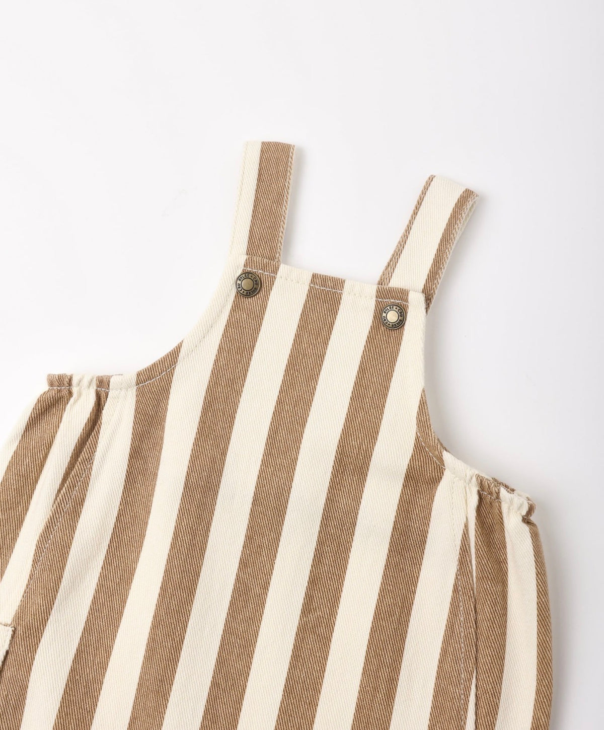 Rylee + Cru - Cargo Baby Overall - Fawn Pinstripe
