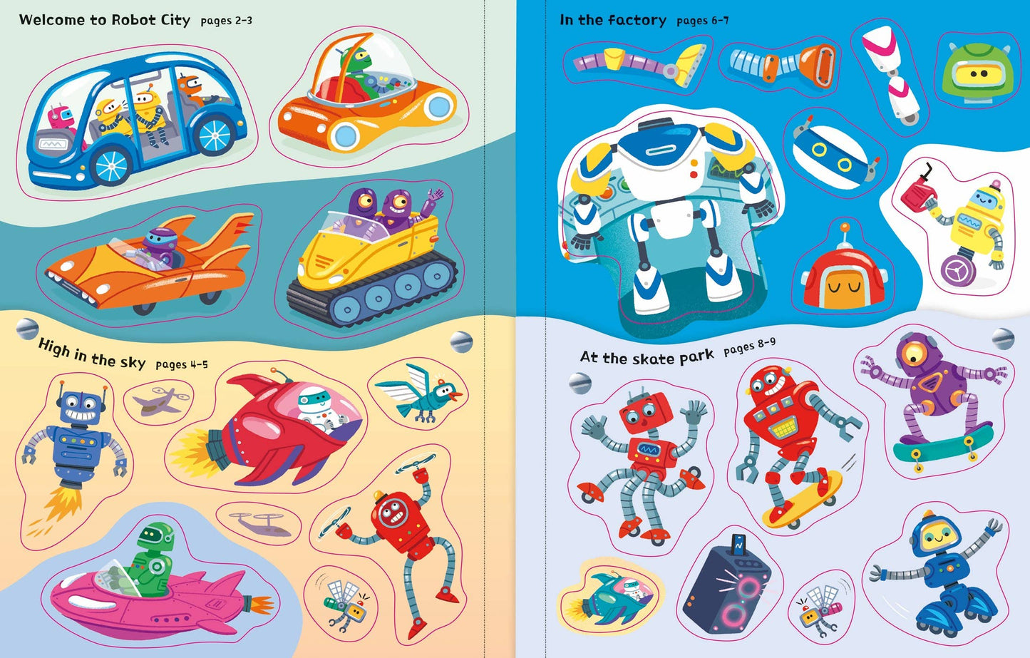 HarperCollins - First Sticker Books Robots: Usborne
