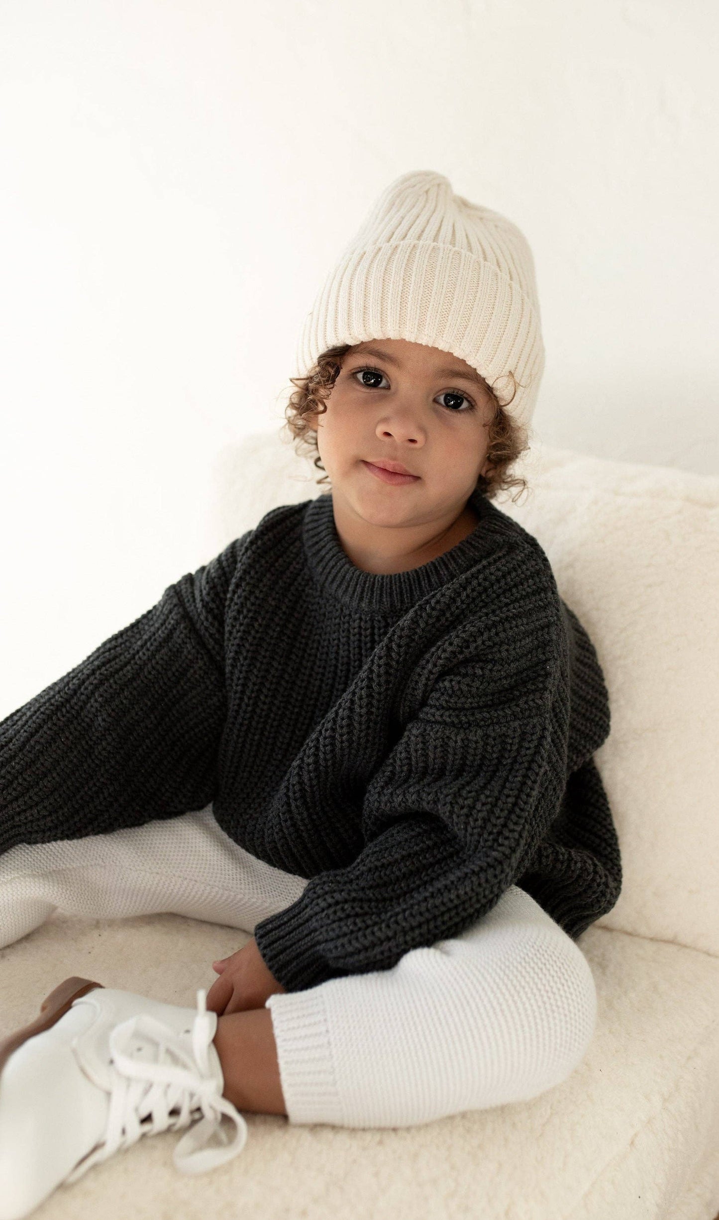 Oat Children - ‘Obsidian’ Chunky Knit Sweater