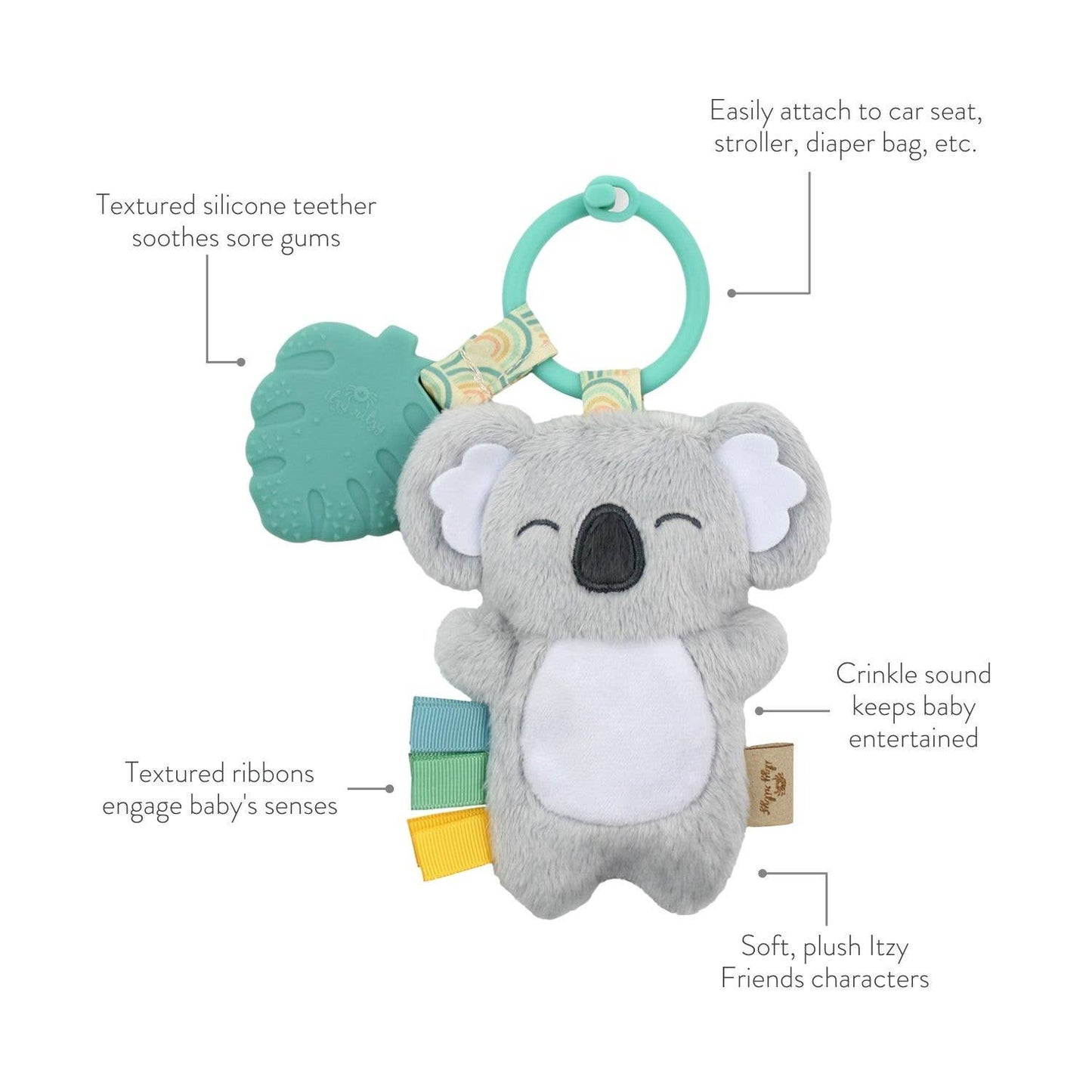 Itzy Ritzy - Itzy Pal™ Plush + Teether