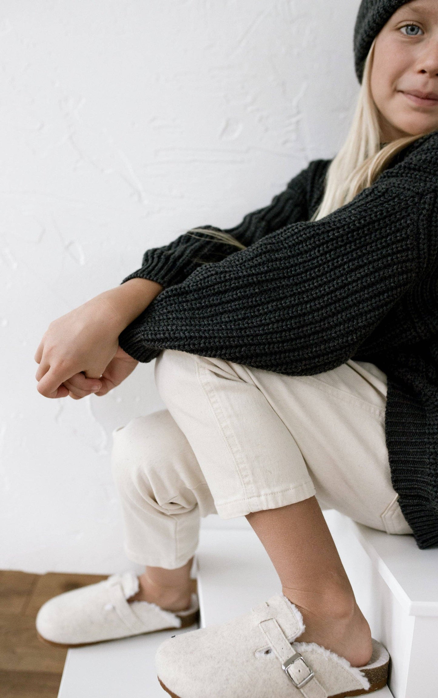 Oat Children - ‘Obsidian’ Chunky Knit Sweater