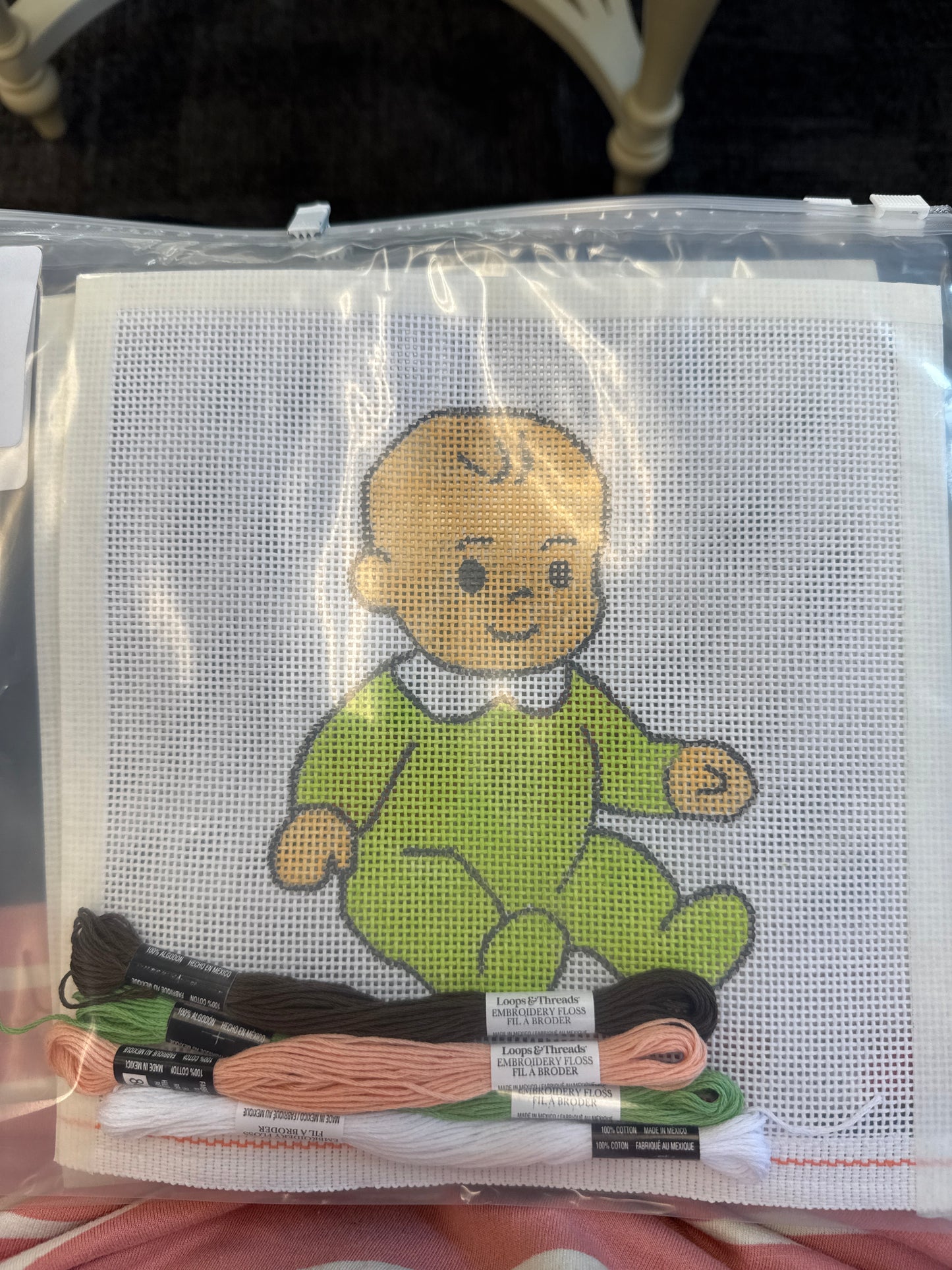 Marie Claire Custom Hand-Painted Canvas - Baby