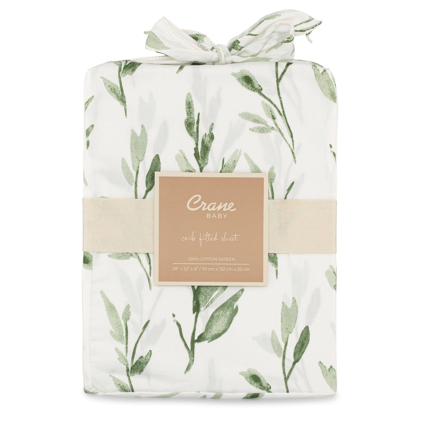 Crane Baby - Parker Leaf Crib Fitted Sheet