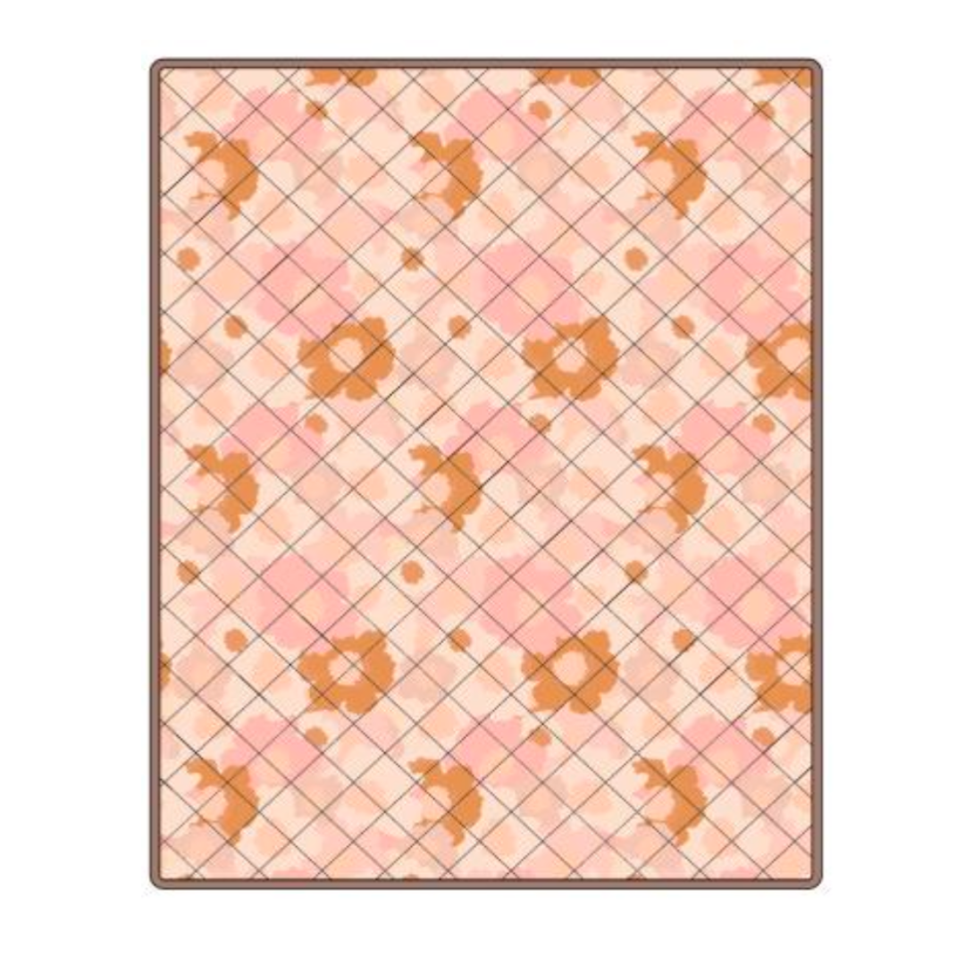 Sweet P Baby Co. - Blush Meadow Quilted Water Resistant Beach Mat