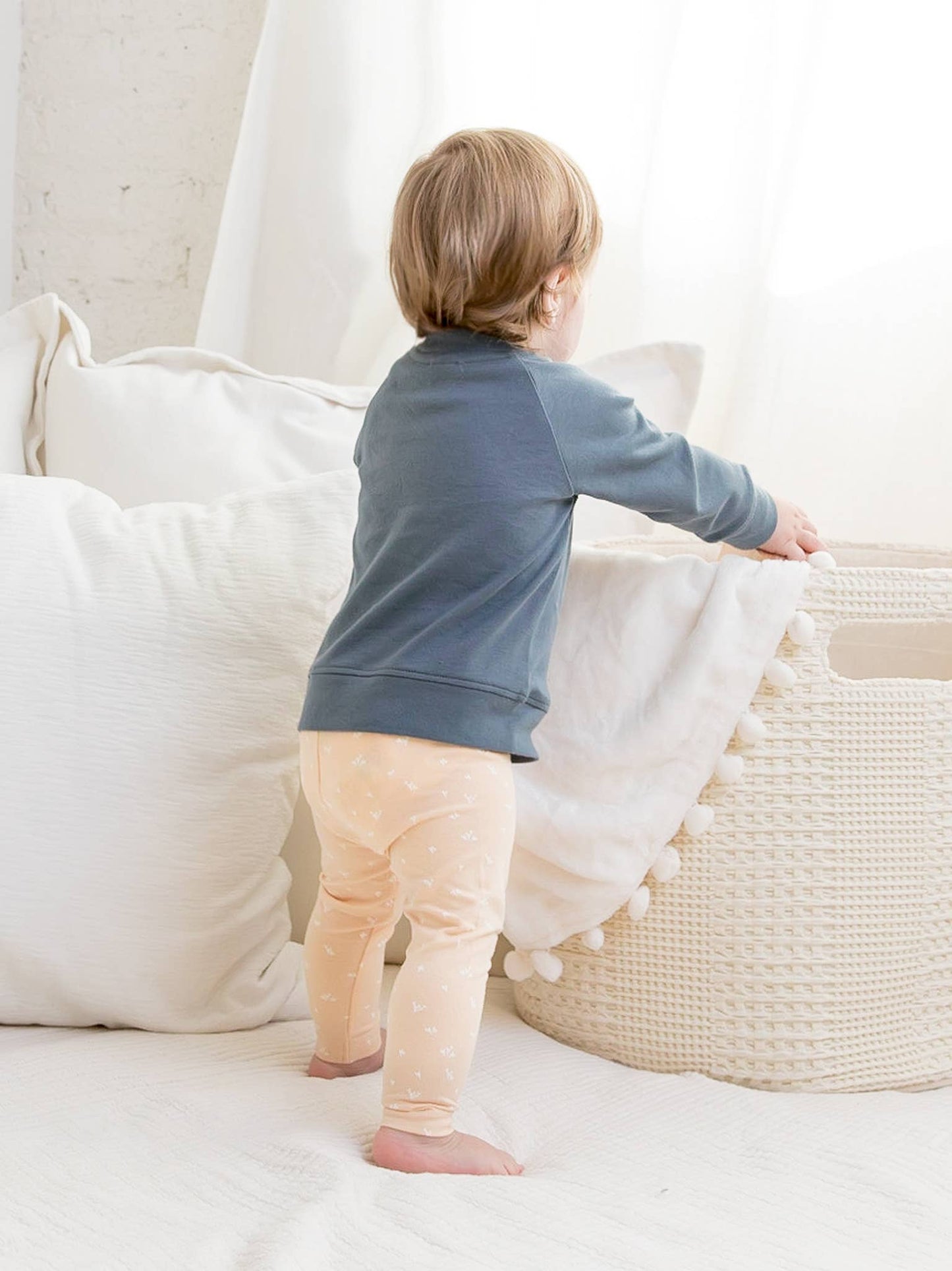 Colored Organics - Organic Baby and Kids Portland Pullover - Harbor