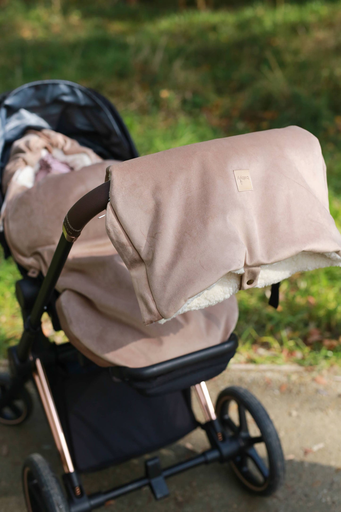 BABYLY - Waterproof velvet muff (hand warmer)/ stroller gloves