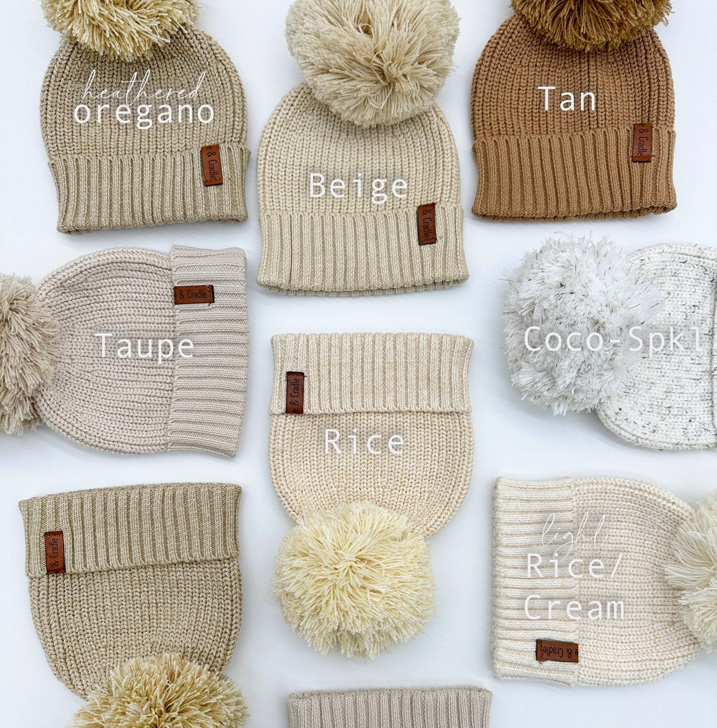 OLIVE & CRADLE - Cotton Pom Beanie