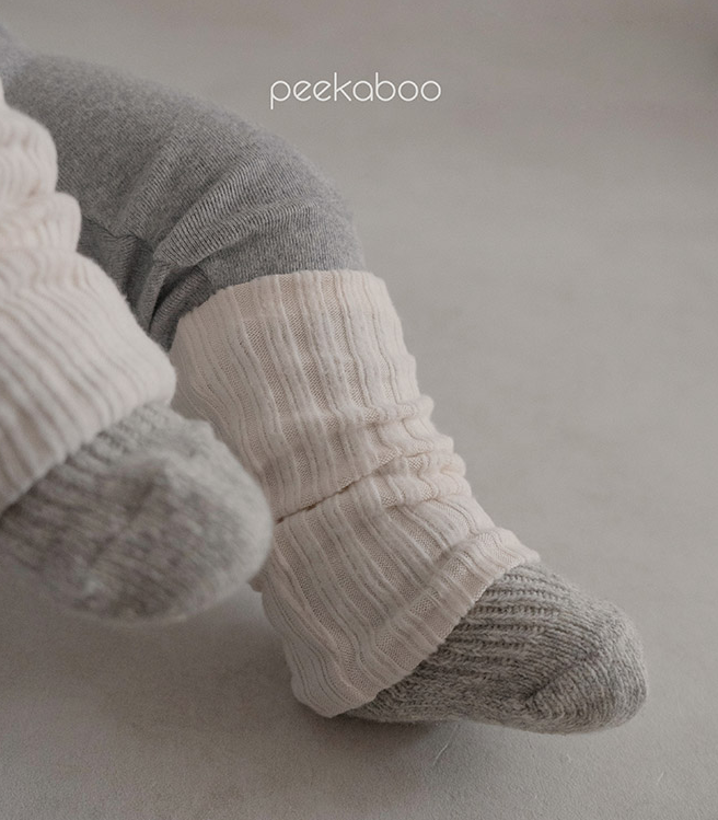 peekaboo - Baby/Toddler/Kids Fleece Leggings with Rollup Knitted Warmer