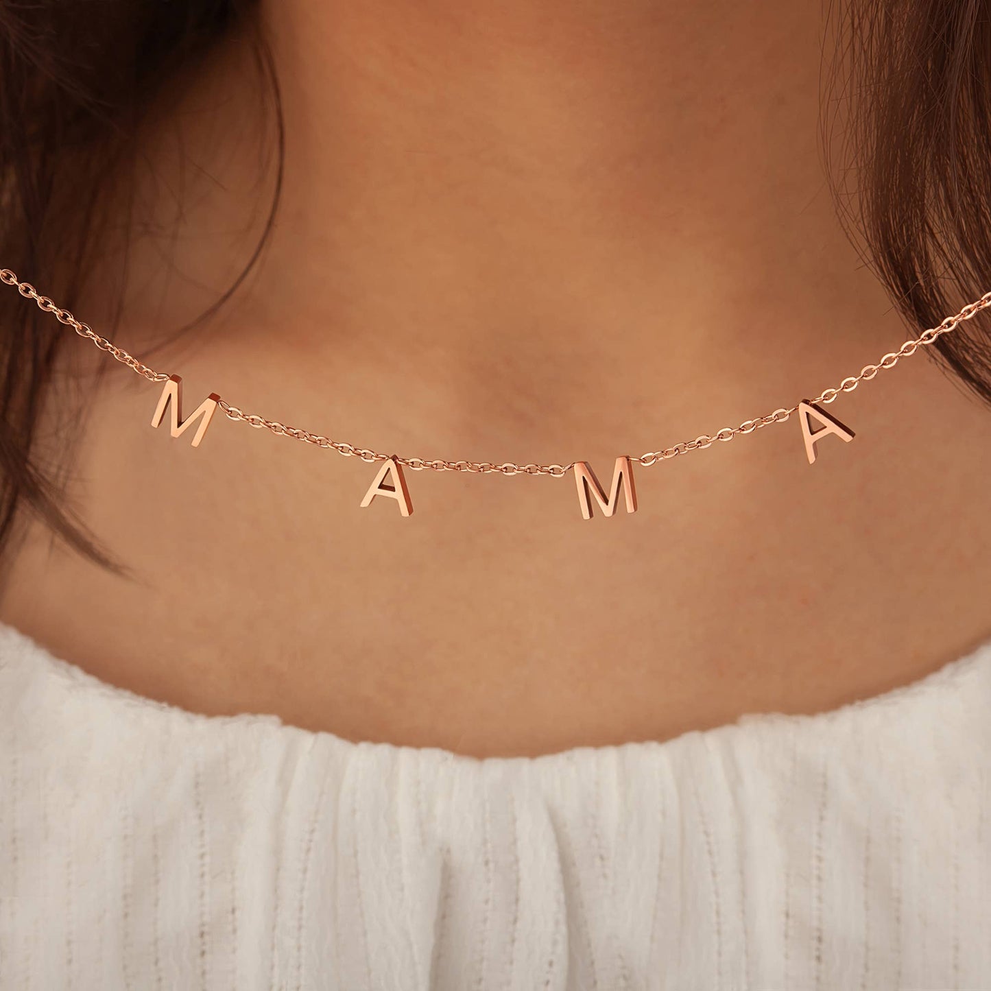 Anavia - Mama Letter Necklace Gift for Mom Jewelry