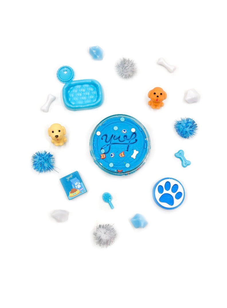Young + Wild and Friedman - Grab & Go Dough Jar - Blue Pet Shop