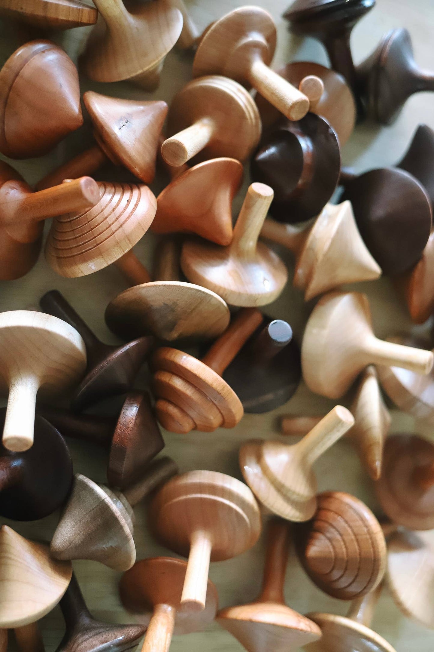 Make It Slow | Modern Woodworking the Old Fashioned Way - Toy Hardwood Top Spinner | Classic Game Stocking Stuffer