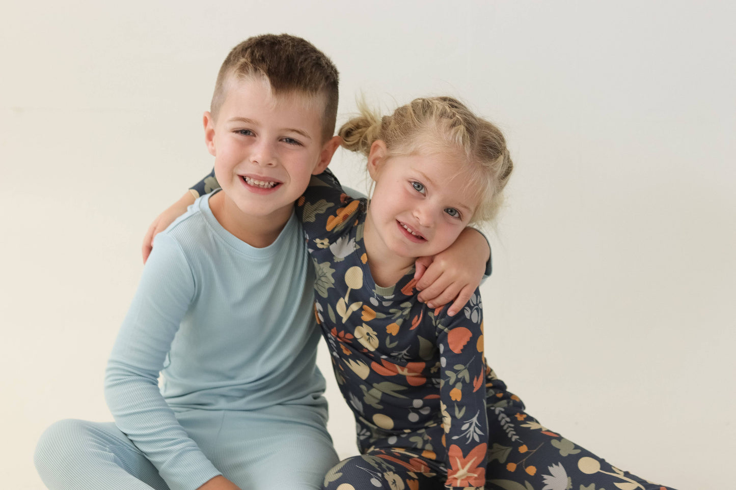Honeycomb Goods - Dark Floral Two-Piece Pajamas