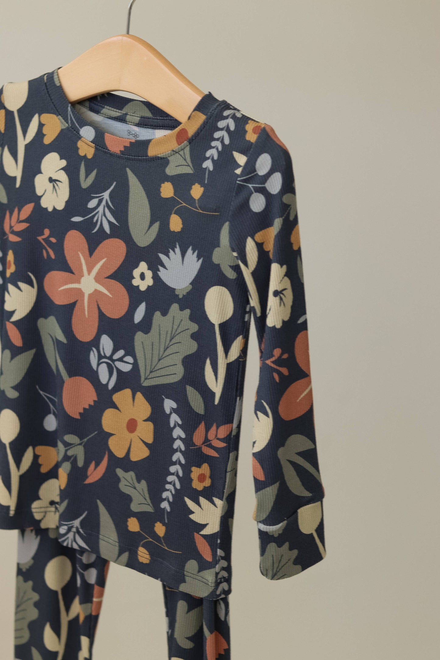 Honeycomb Goods - Dark Floral Two-Piece Pajamas