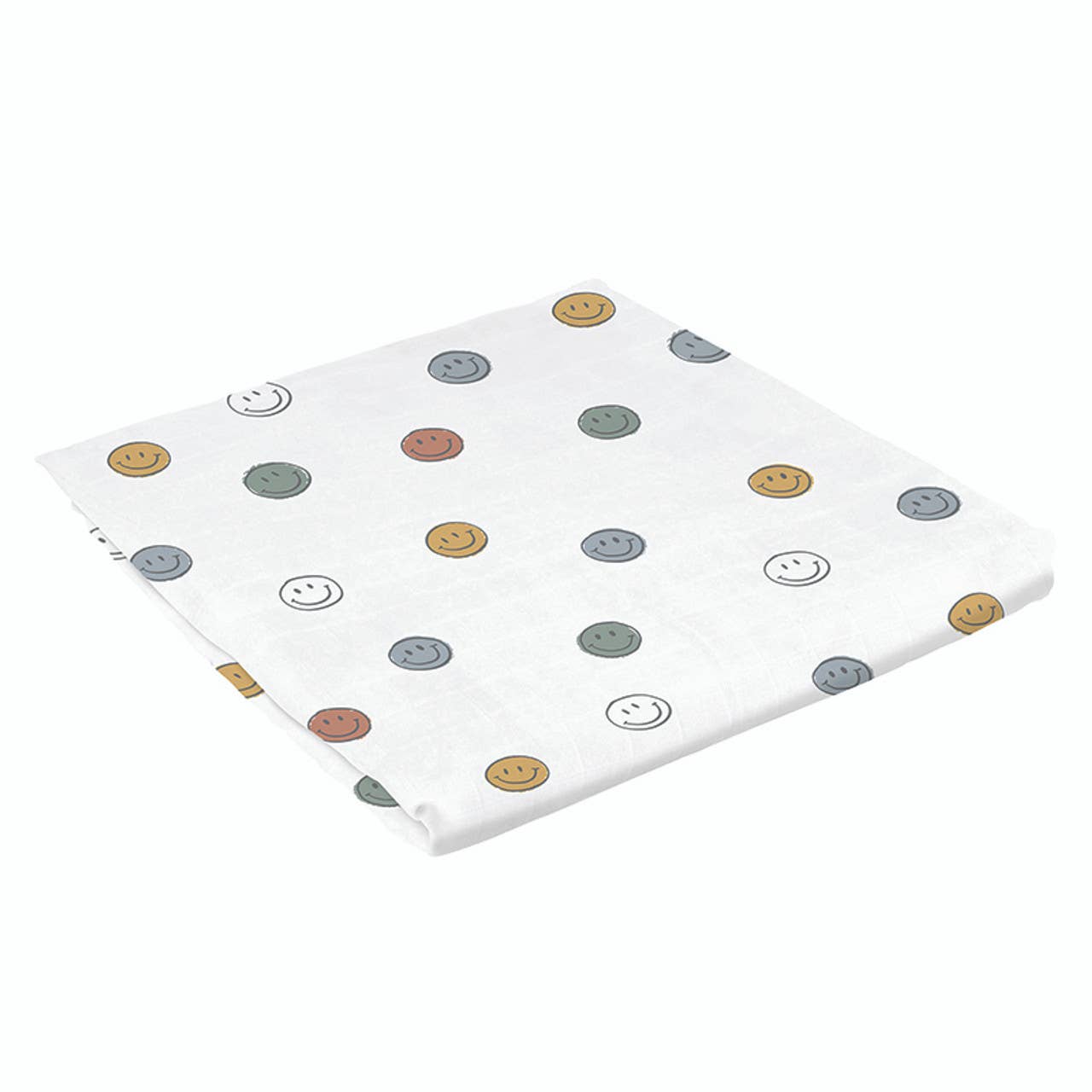 Stephan Baby by Creative Brands - Swaddle Blanket - Smiley Faces